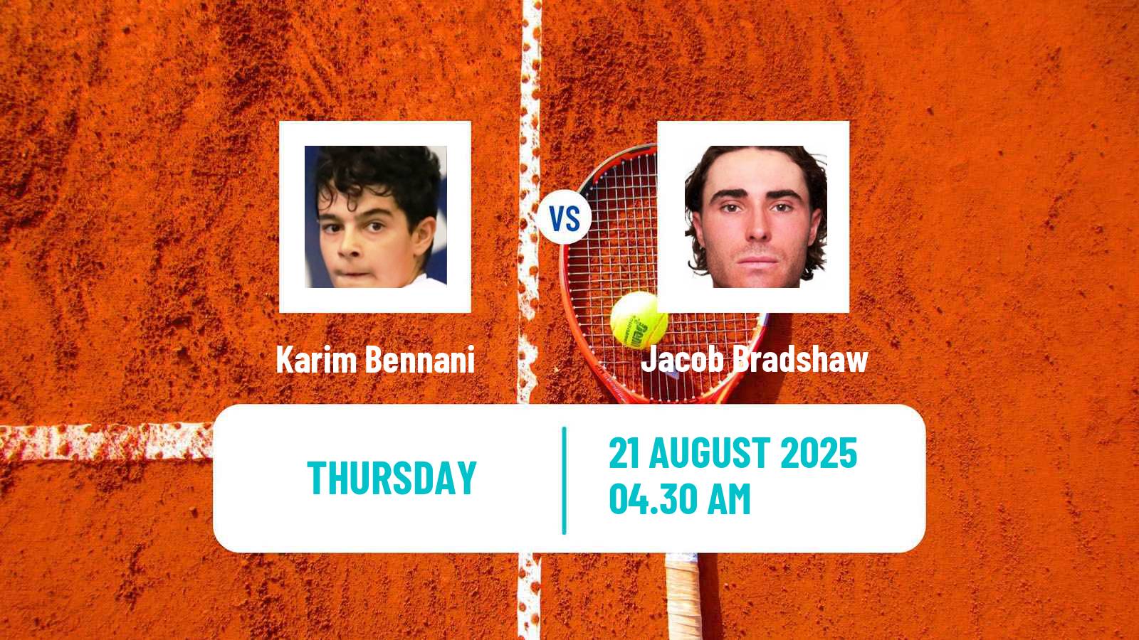 Tennis ITF M15 Monastir 31 Men Karim Bennani - Jacob Bradshaw