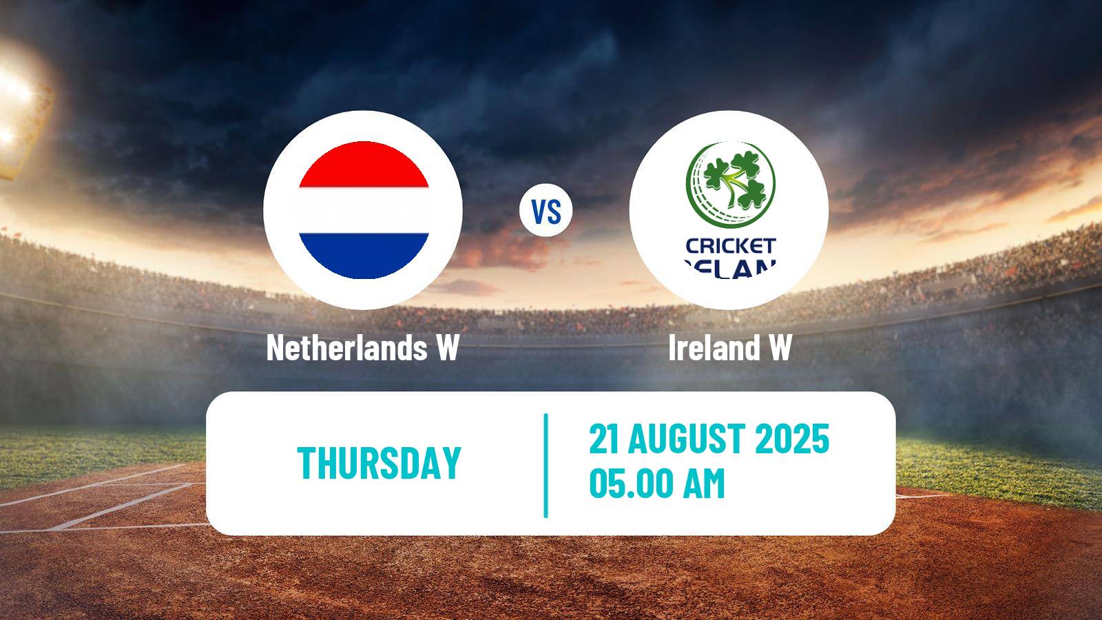 Cricket ICC World Twenty20 Women Netherlands W - Ireland W