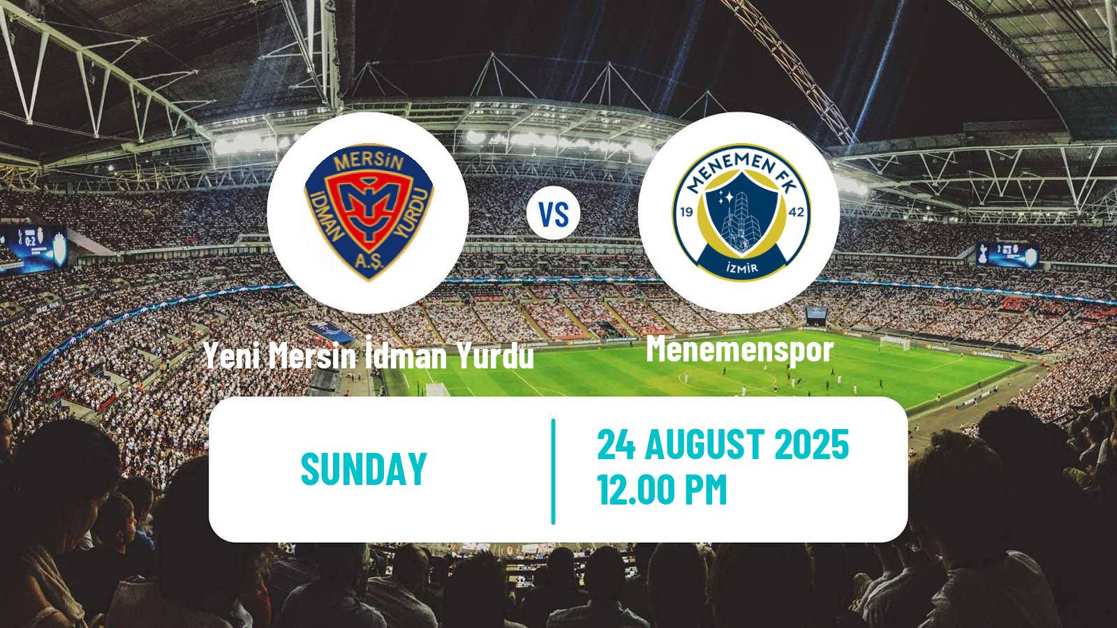 Football Turkish Second League Red Group Yeni Mersin İdman Yurdu - Menemenspor