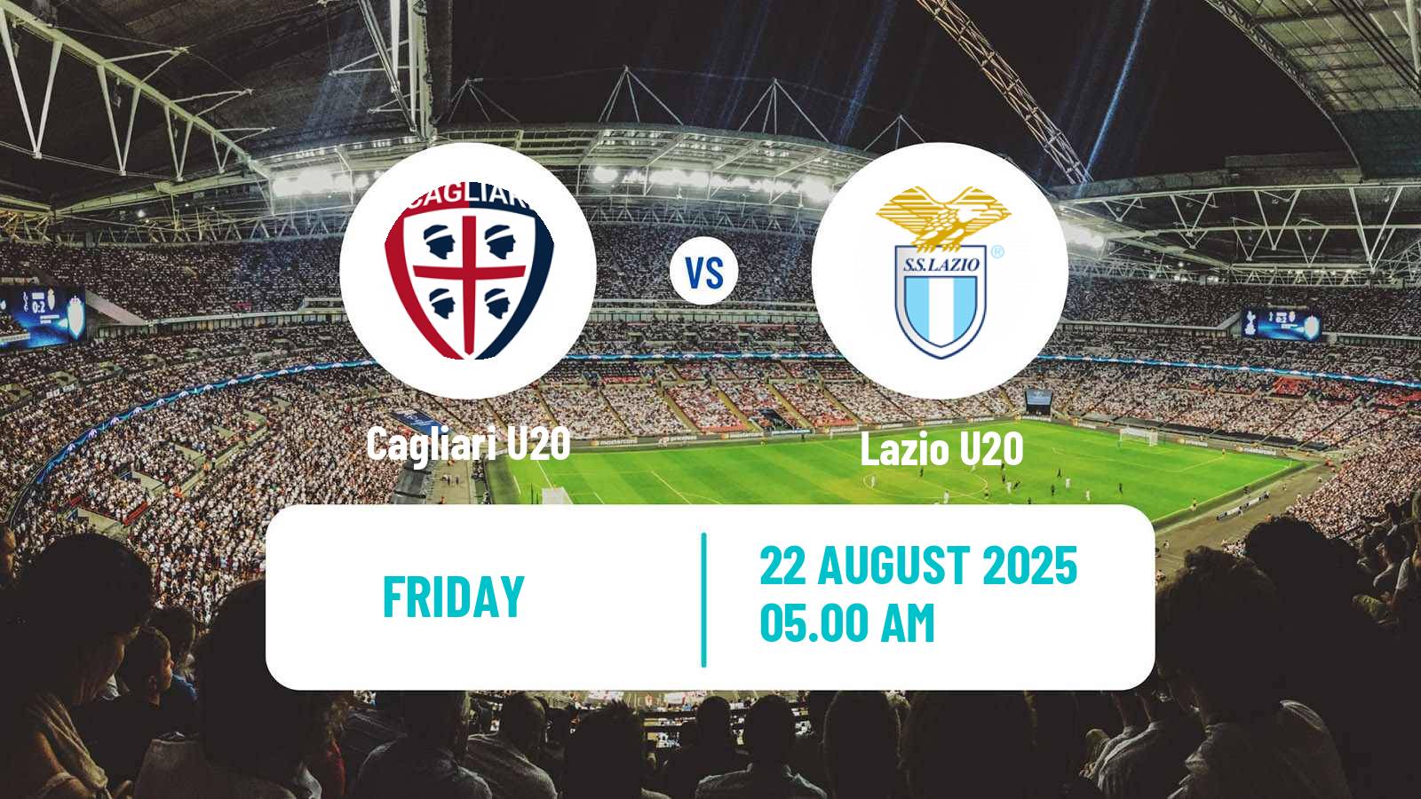Football Italian Primavera 1 Cagliari U20 - Lazio U20
