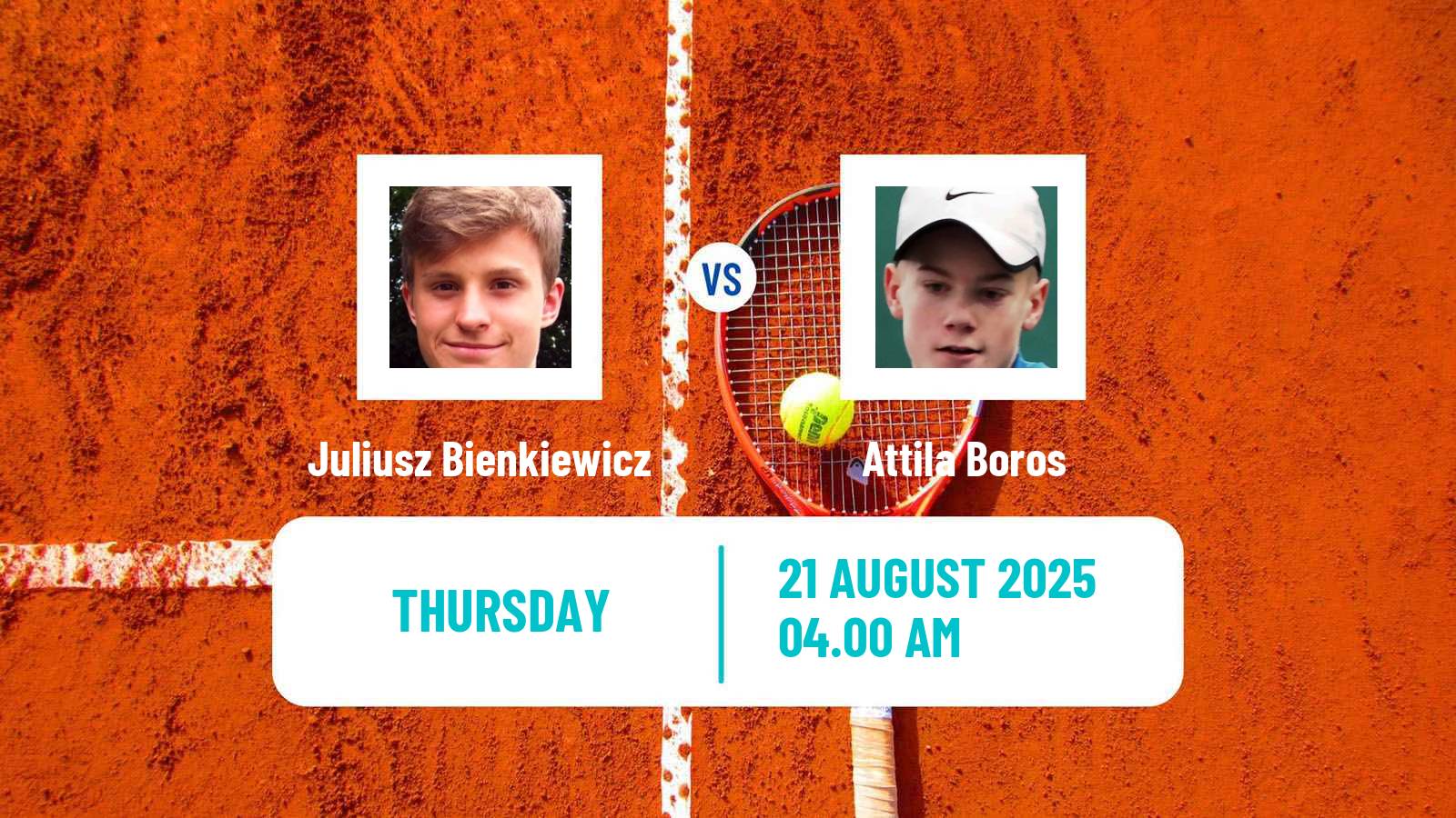 Tennis ITF M15 Mistelbach Men Juliusz Bienkiewicz - Attila Boros