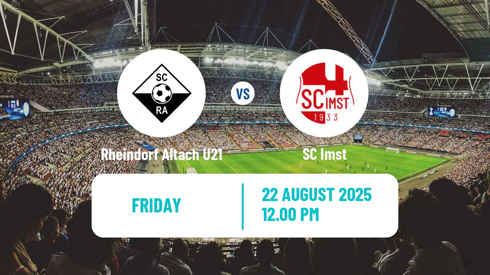 Football Austrian Regionalliga West Rheindorf Altach U21 - Imst