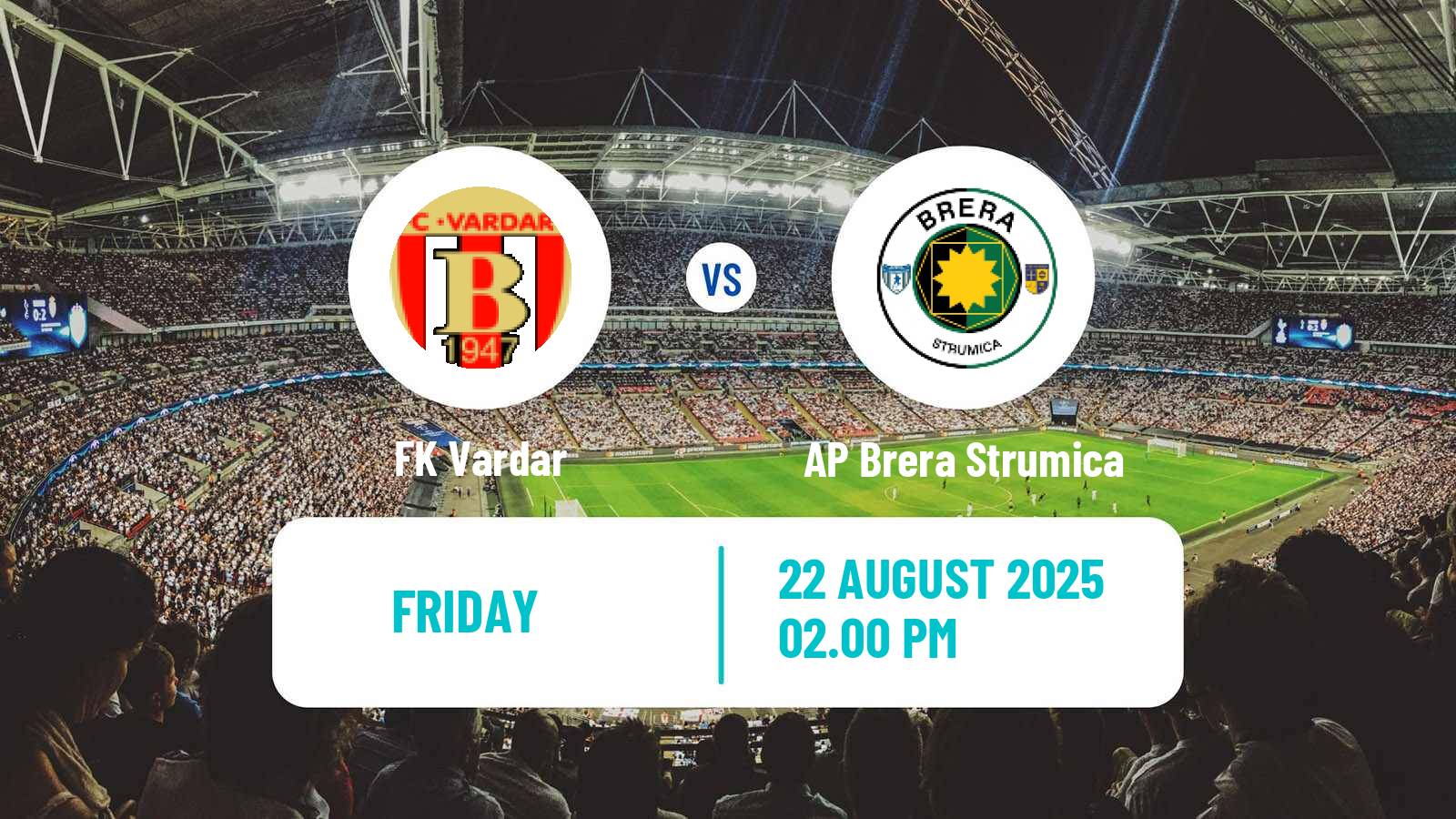 Football North Macedonian 1 MFL Vardar - AP Brera Strumica