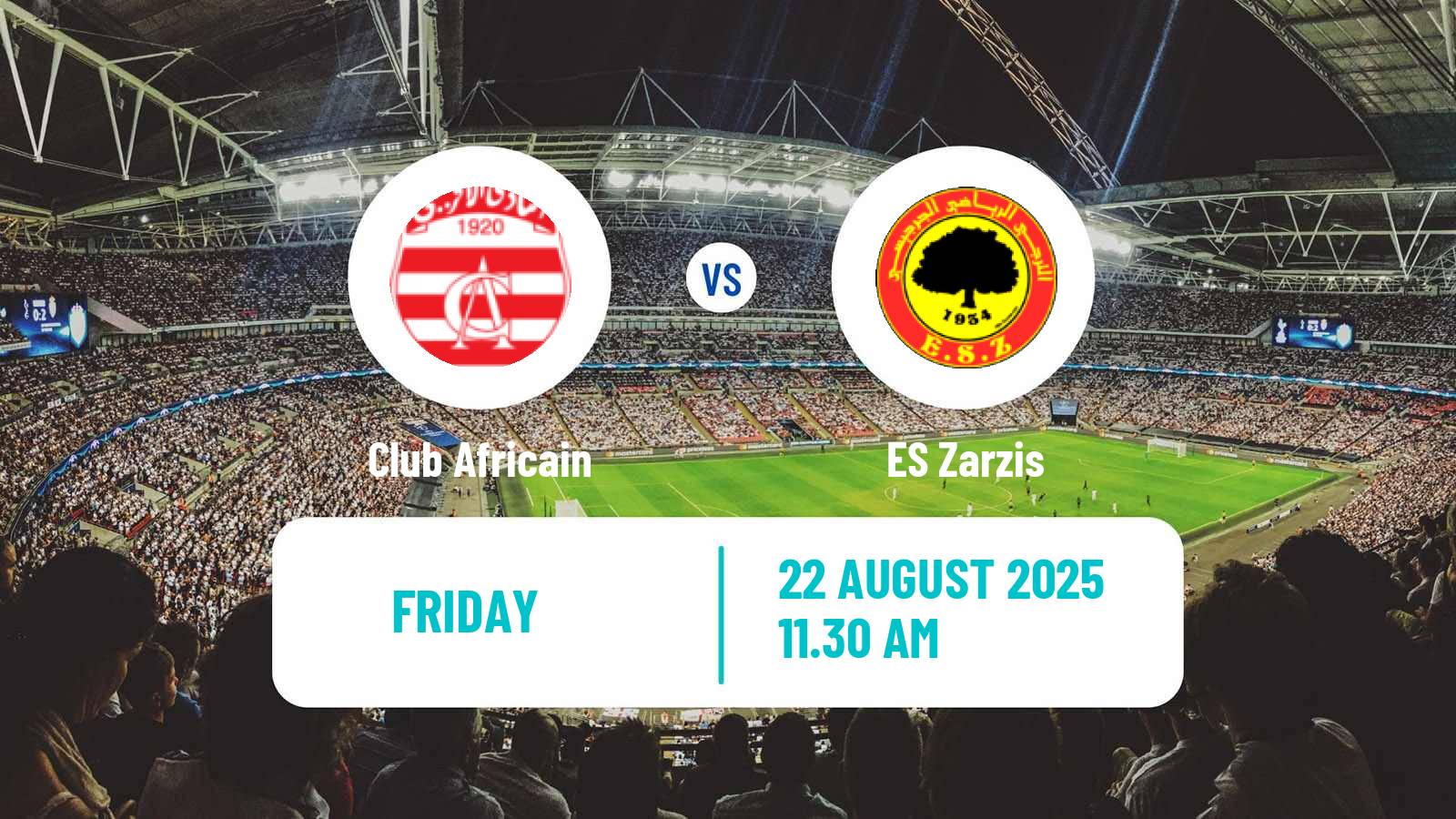 Football Tunisian Ligue Professionnelle 1 Club Africain - Zarzis