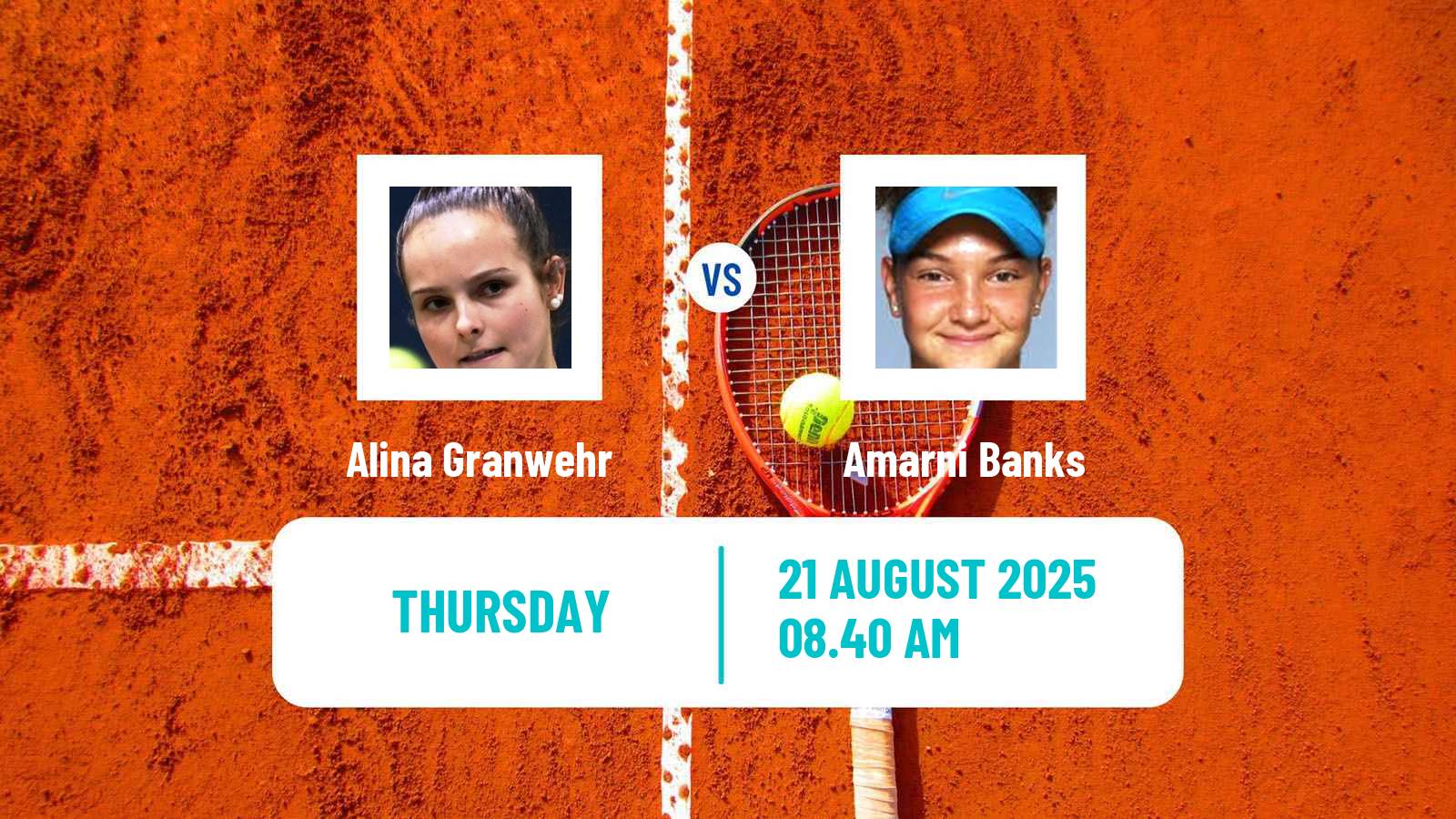 Tennis ITF W35 Verbier Women Alina Granwehr - Amarni Banks