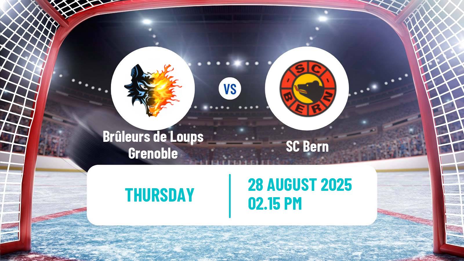 Hockey Champions League Ice Hockey Brûleurs de Loups Grenoble - Bern