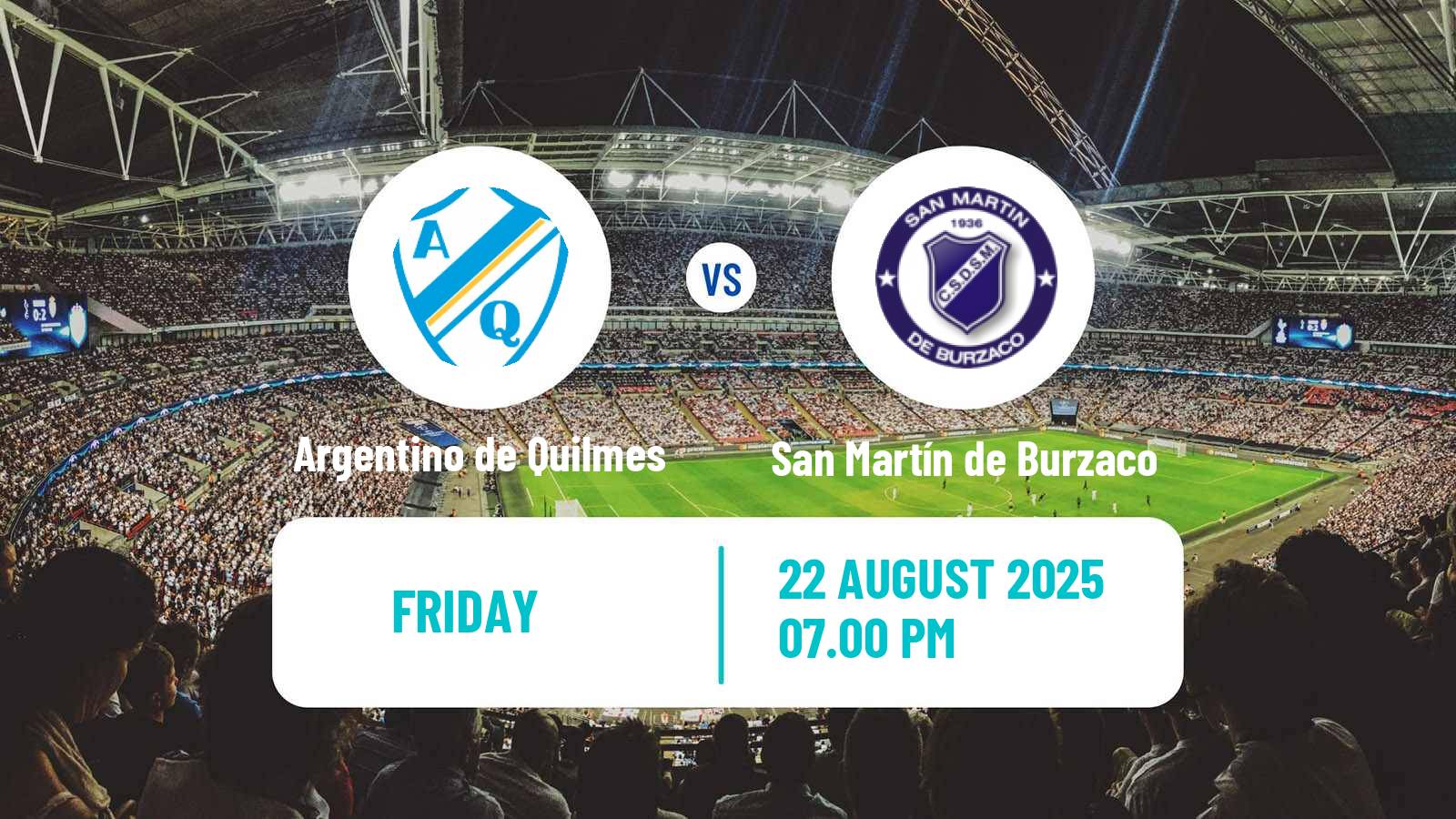 Football Argentinian Primera B Argentino de Quilmes - San Martín de Burzaco