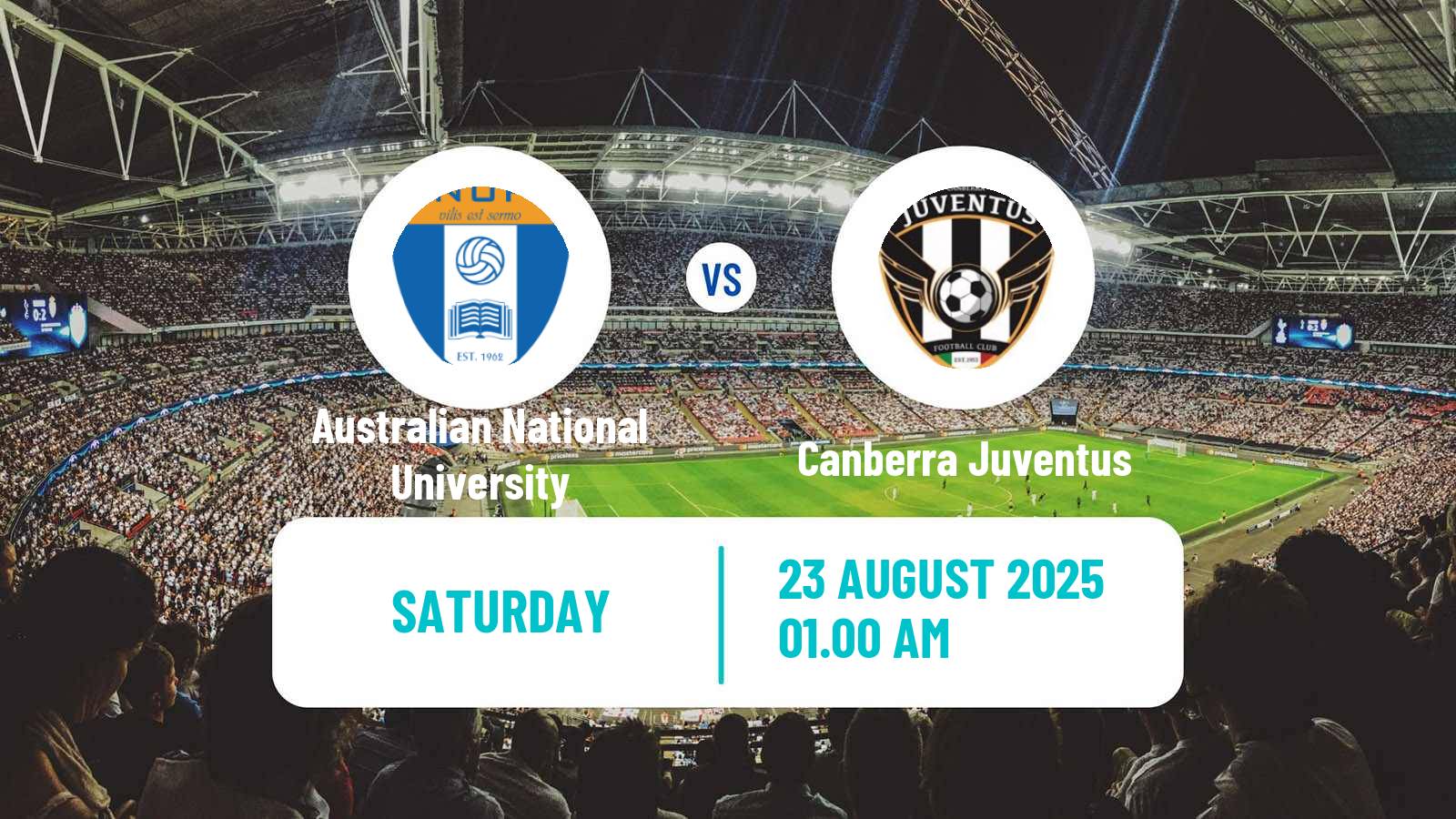 Football Australian Capital Premier League Australian National University - Canberra Juventus