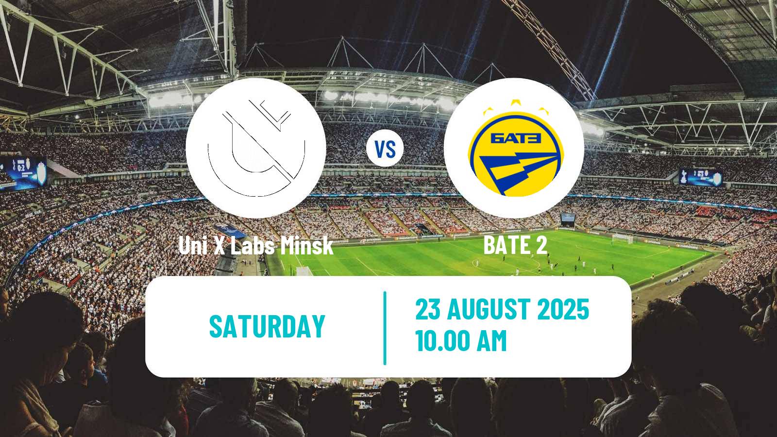 Football Belarusian Pershaya Liga Uni X Labs Minsk - BATE 2