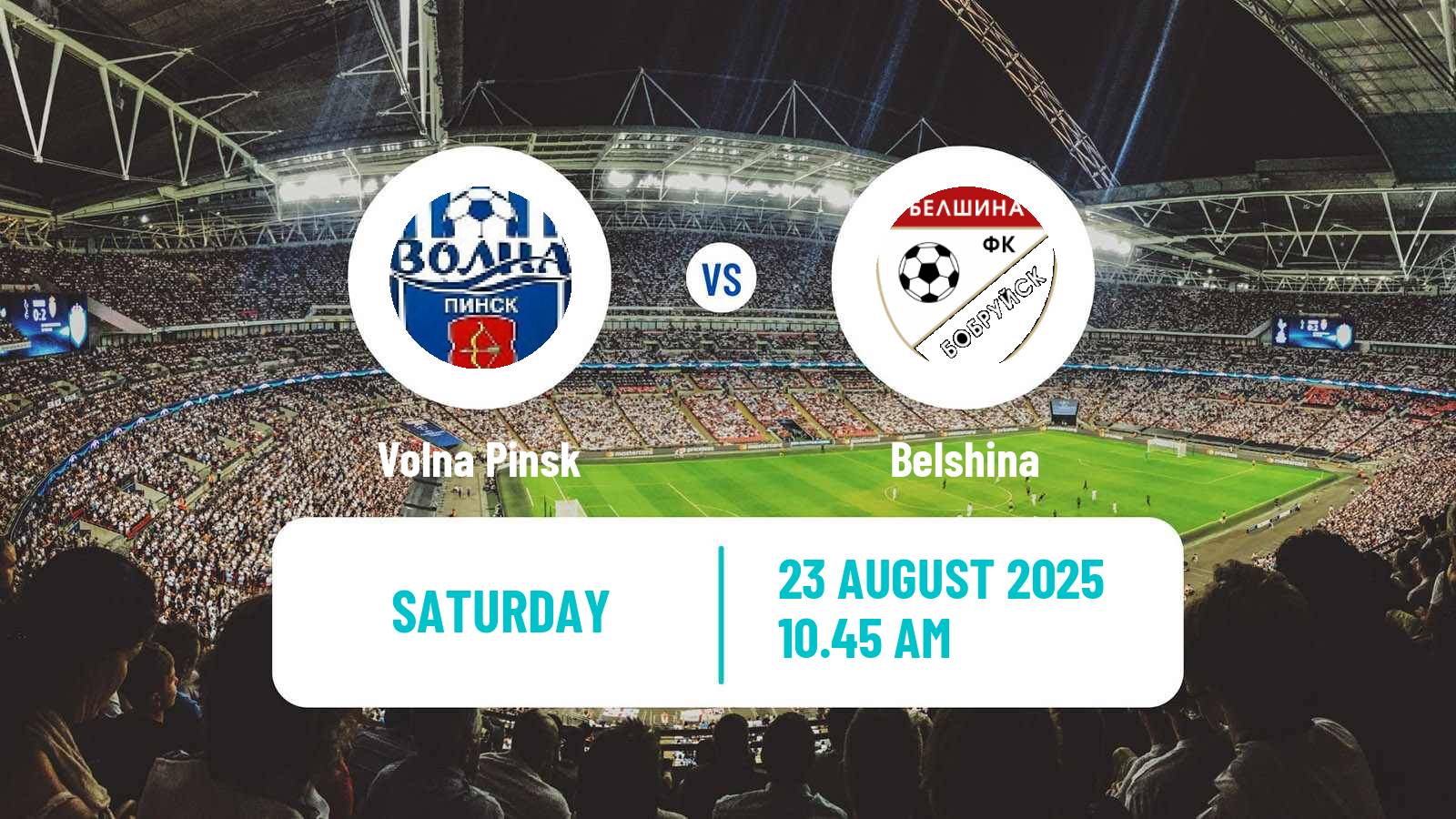 Football Belarusian Pershaya Liga Volna Pinsk - Belshina