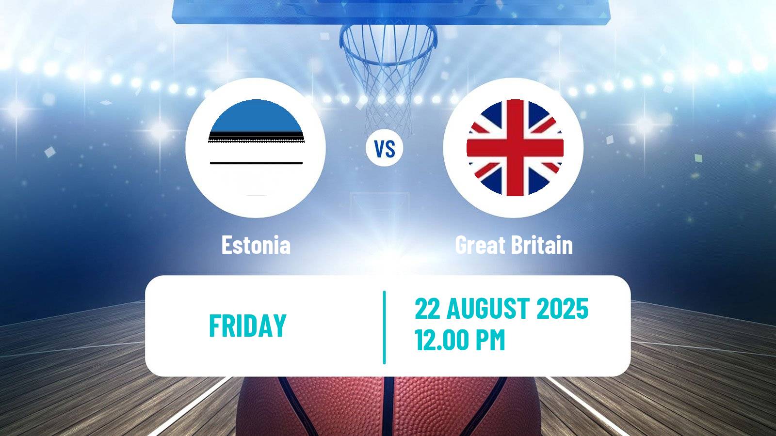 Basketball Friendly International Basketball Estonia - Great Britain