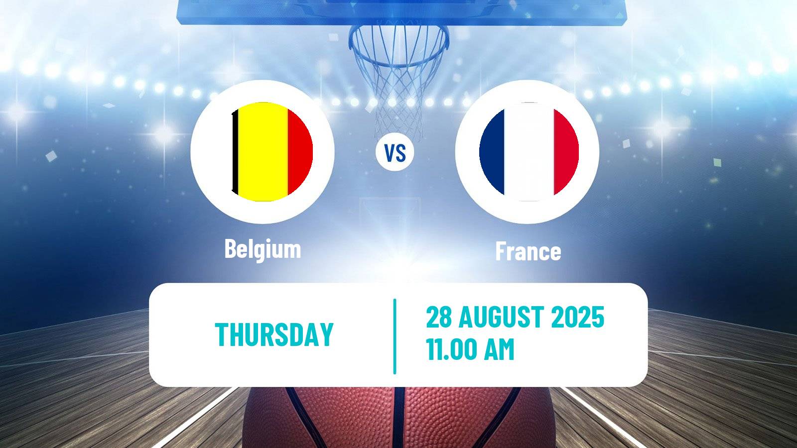 Basketball EuroBasket Belgium - France