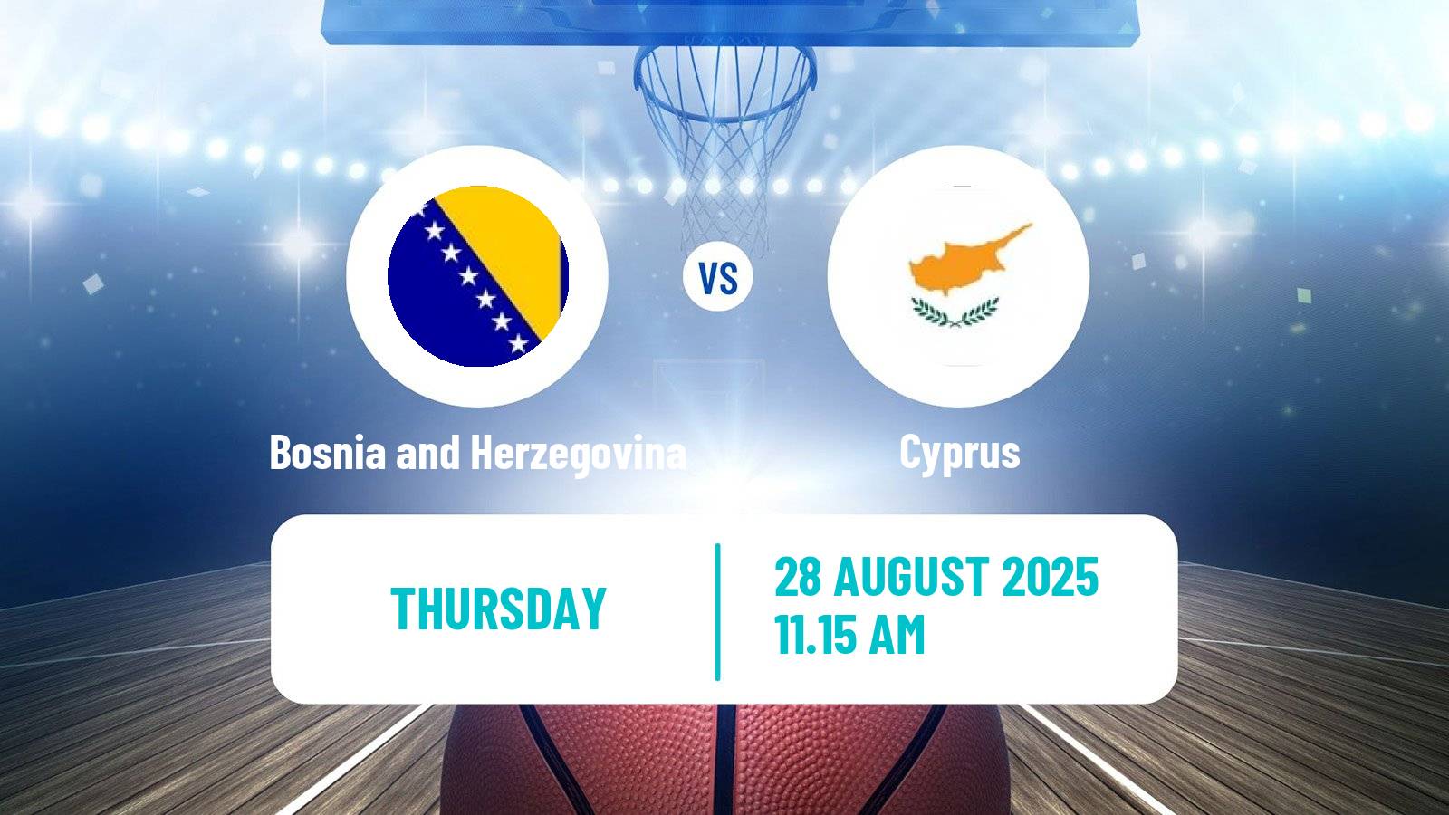 Basketball EuroBasket Bosnia and Herzegovina - Cyprus