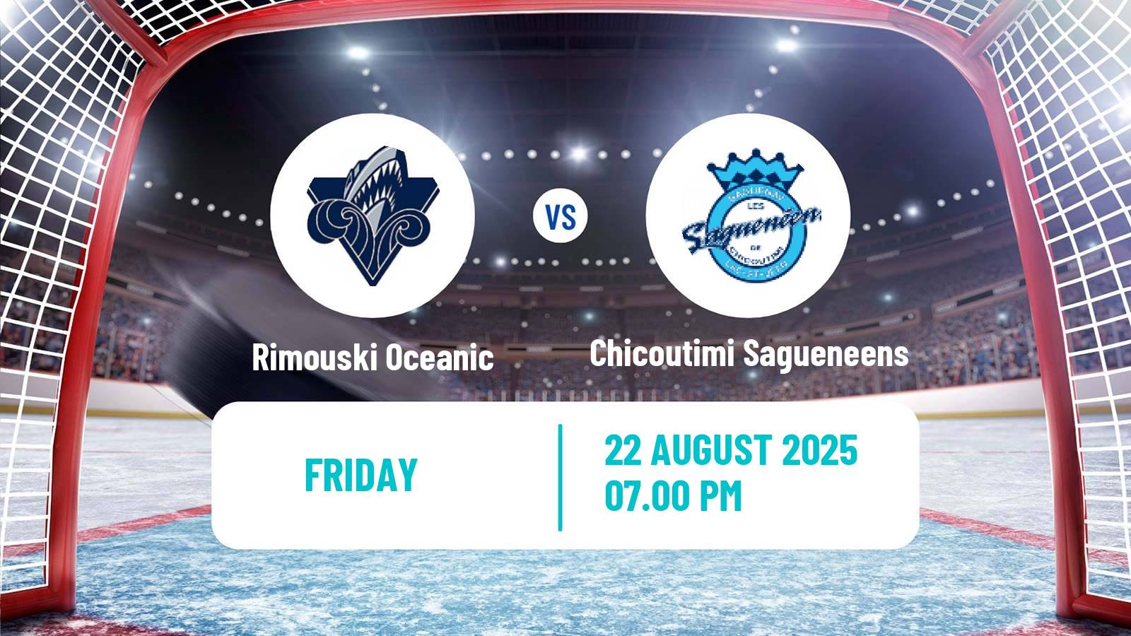 Hockey QMJHL Rimouski Oceanic - Chicoutimi Sagueneens