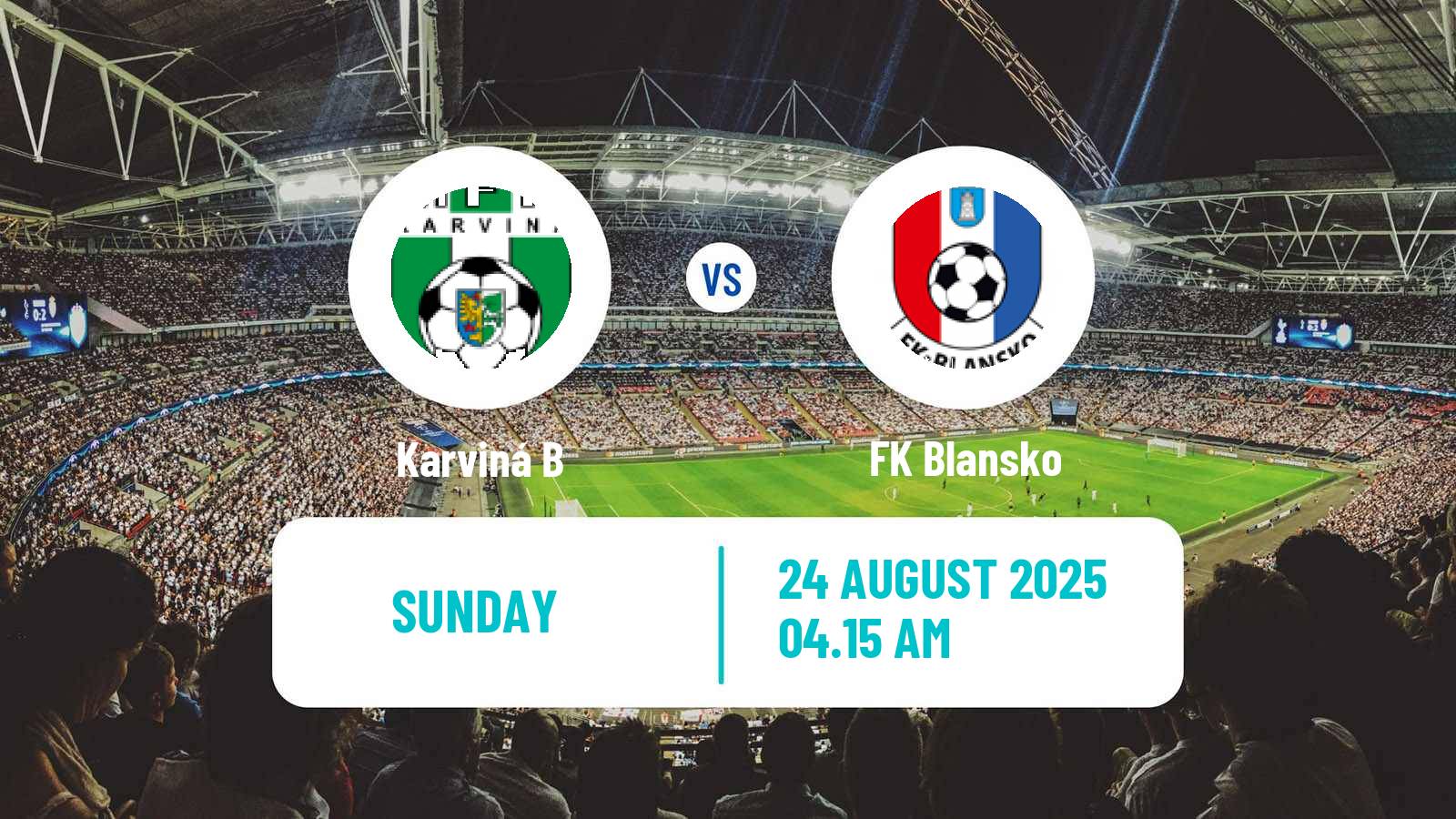 Football Czech MSFL Karviná B - Blansko