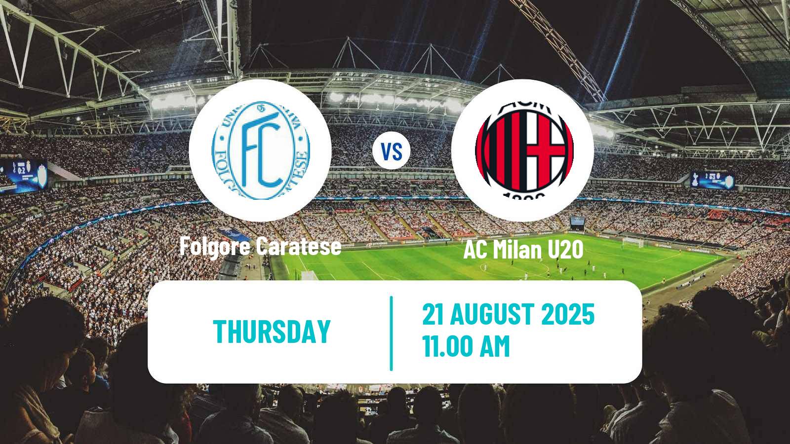 Football Club Friendly Folgore Caratese - Milan U20