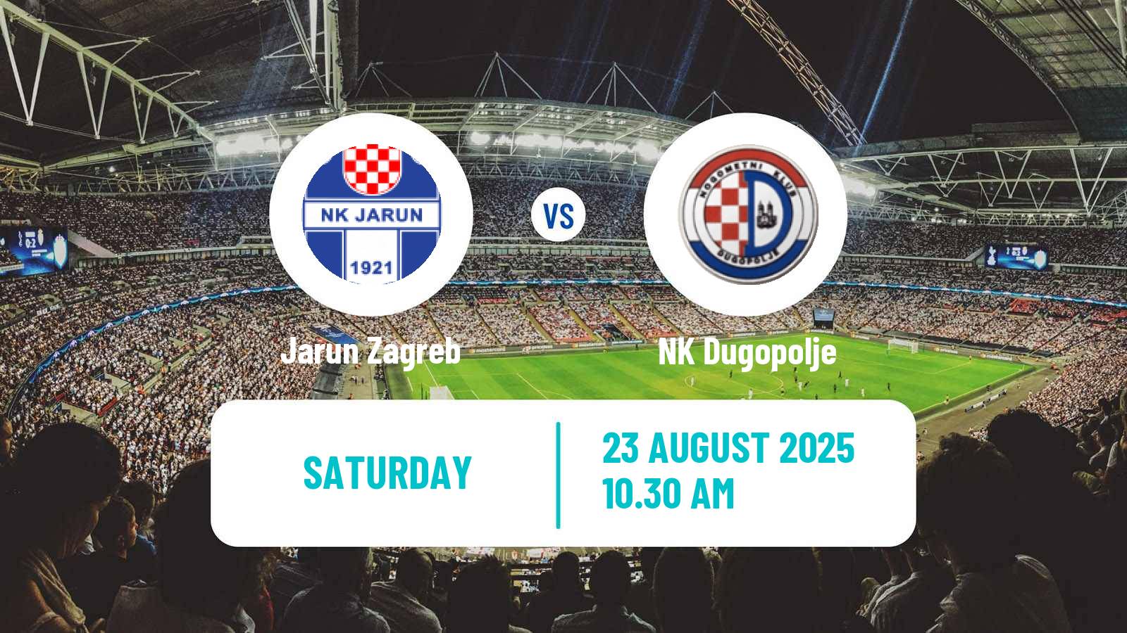 Football Croatian Prva NL Jarun Zagreb - Dugopolje