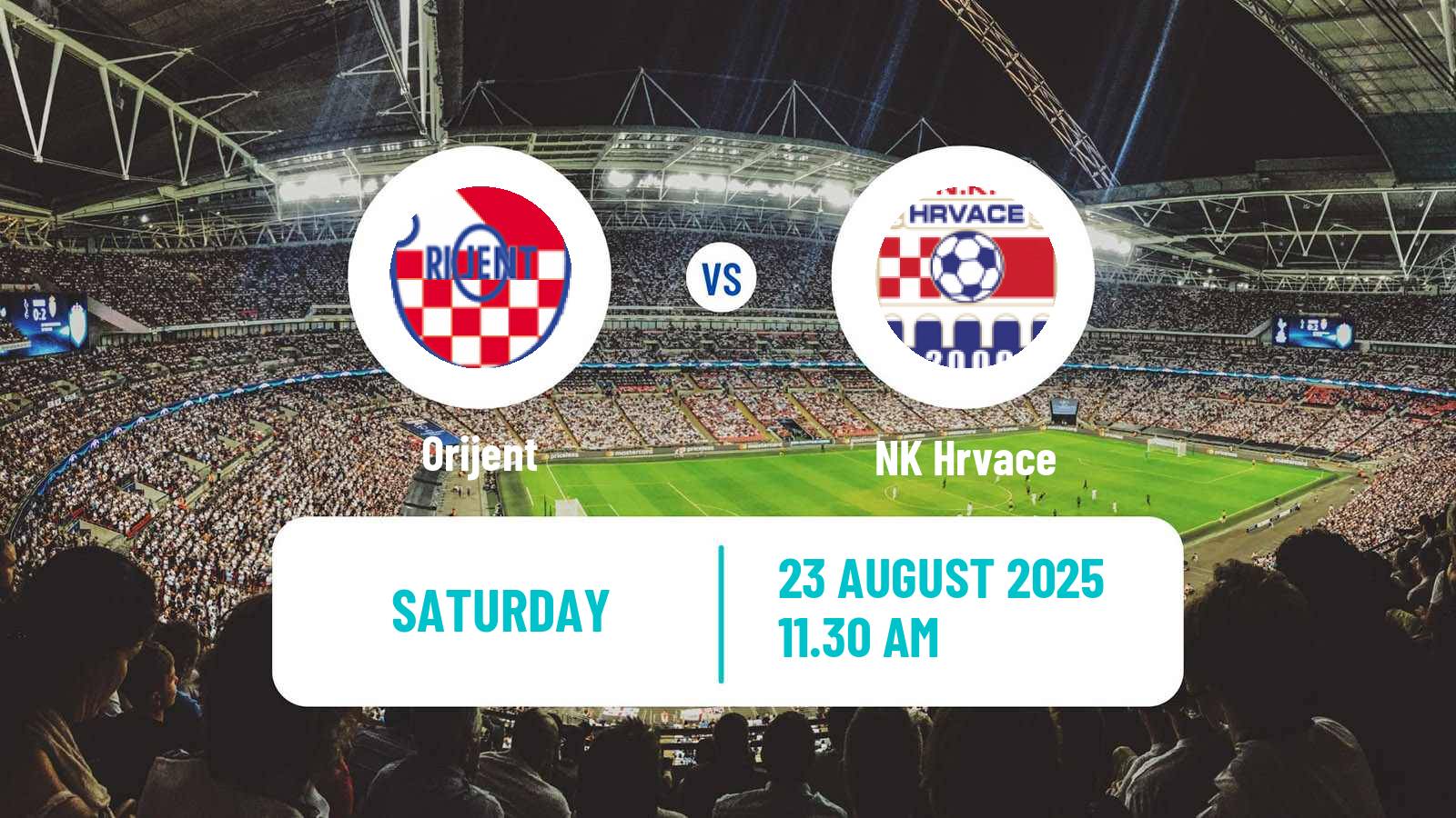 Football Croatian Prva NL Orijent - Hrvace
