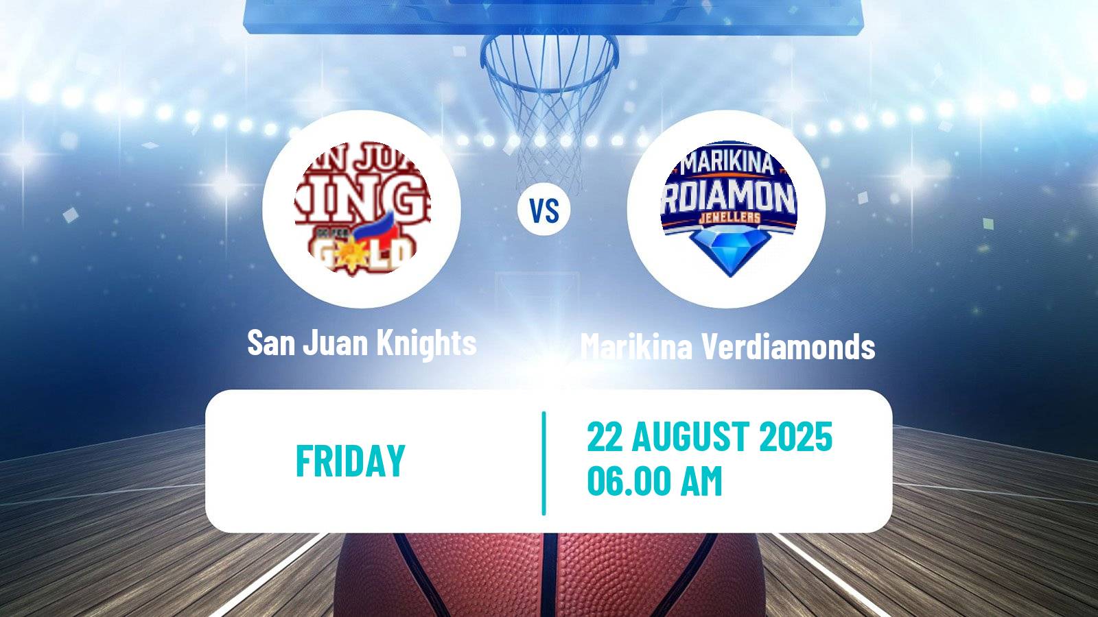 Basketball Philippines MBPL  San Juan Knights - Marikina Verdiamonds