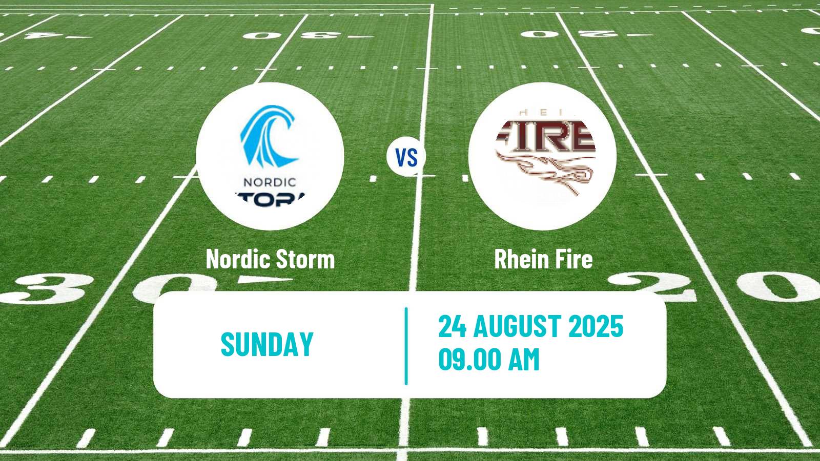 American football European League of American Football Nordic Storm - Rhein Fire