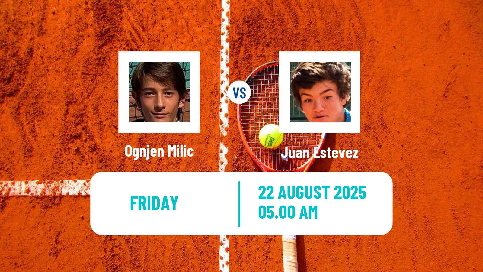 Tennis ITF M15 Pirot 2 Men Ognjen Milic - Juan Estevez