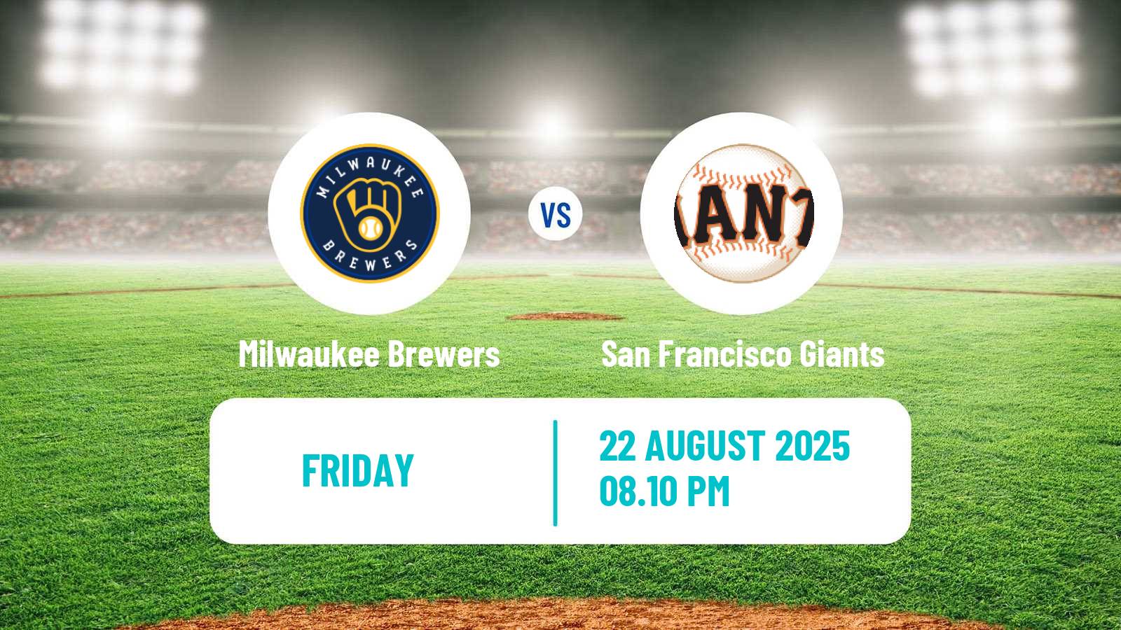 Baseball MLB Milwaukee Brewers - San Francisco Giants