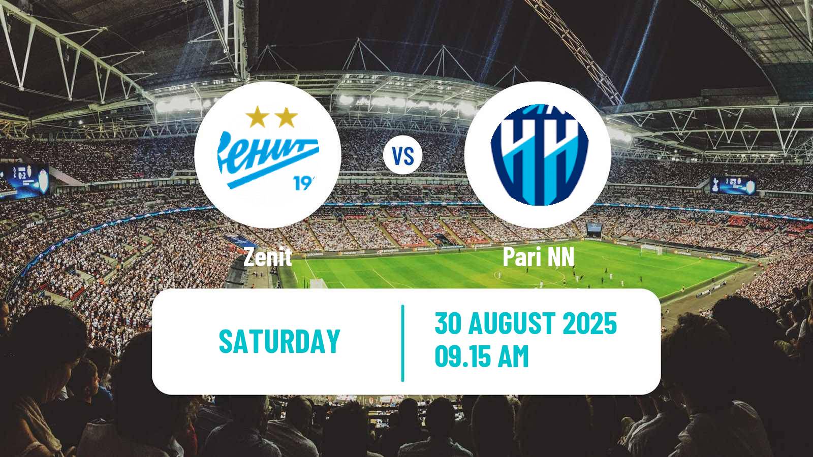 Football Russian Premier League Zenit - Pari NN