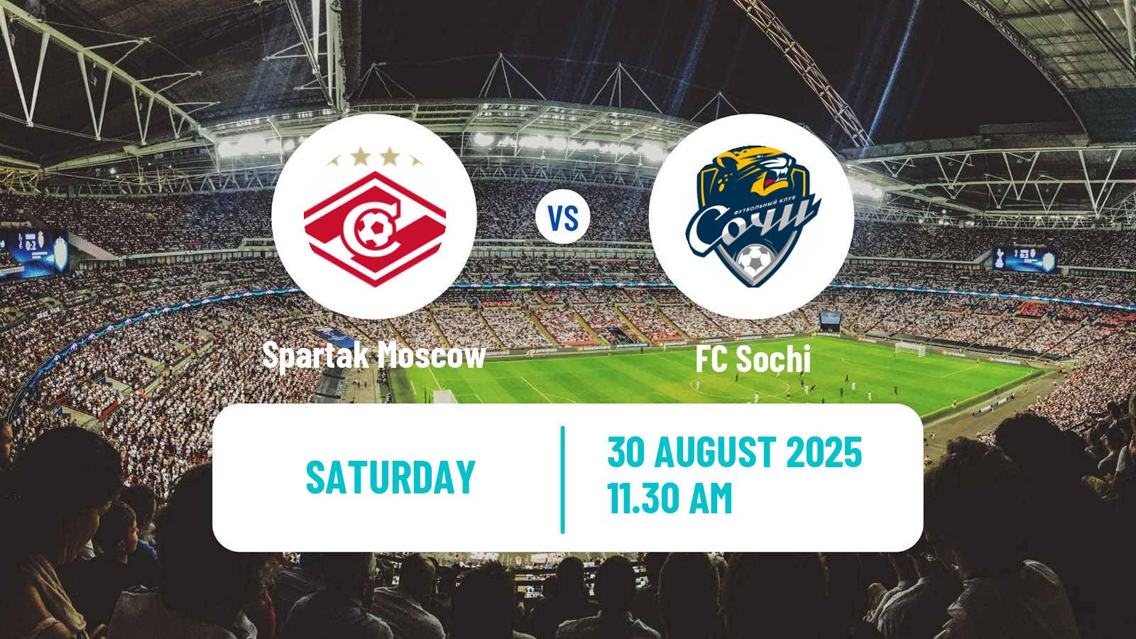 Football Russian Premier League Spartak Moscow - Sochi