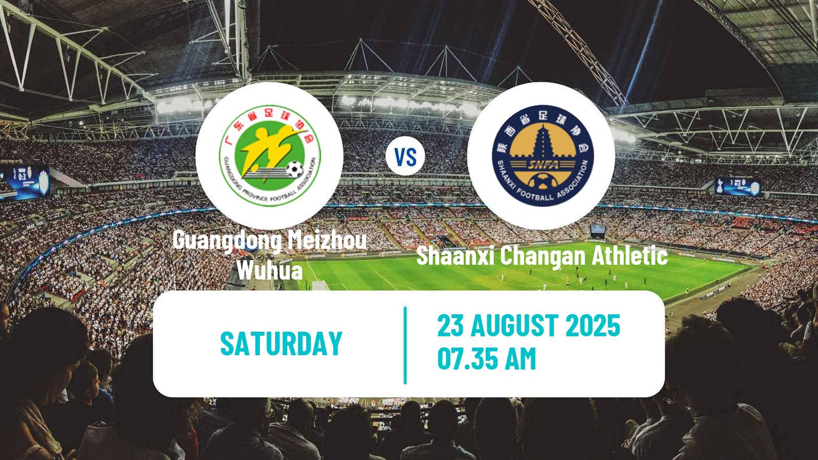 Football Chinese Super League Women Guangdong Meizhou Wuhua - Shaanxi Changan Athletic