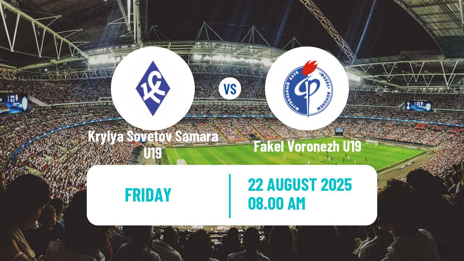 Football Russian Youth League Krylya Sovetov Samara U19 - Fakel Voronezh U19
