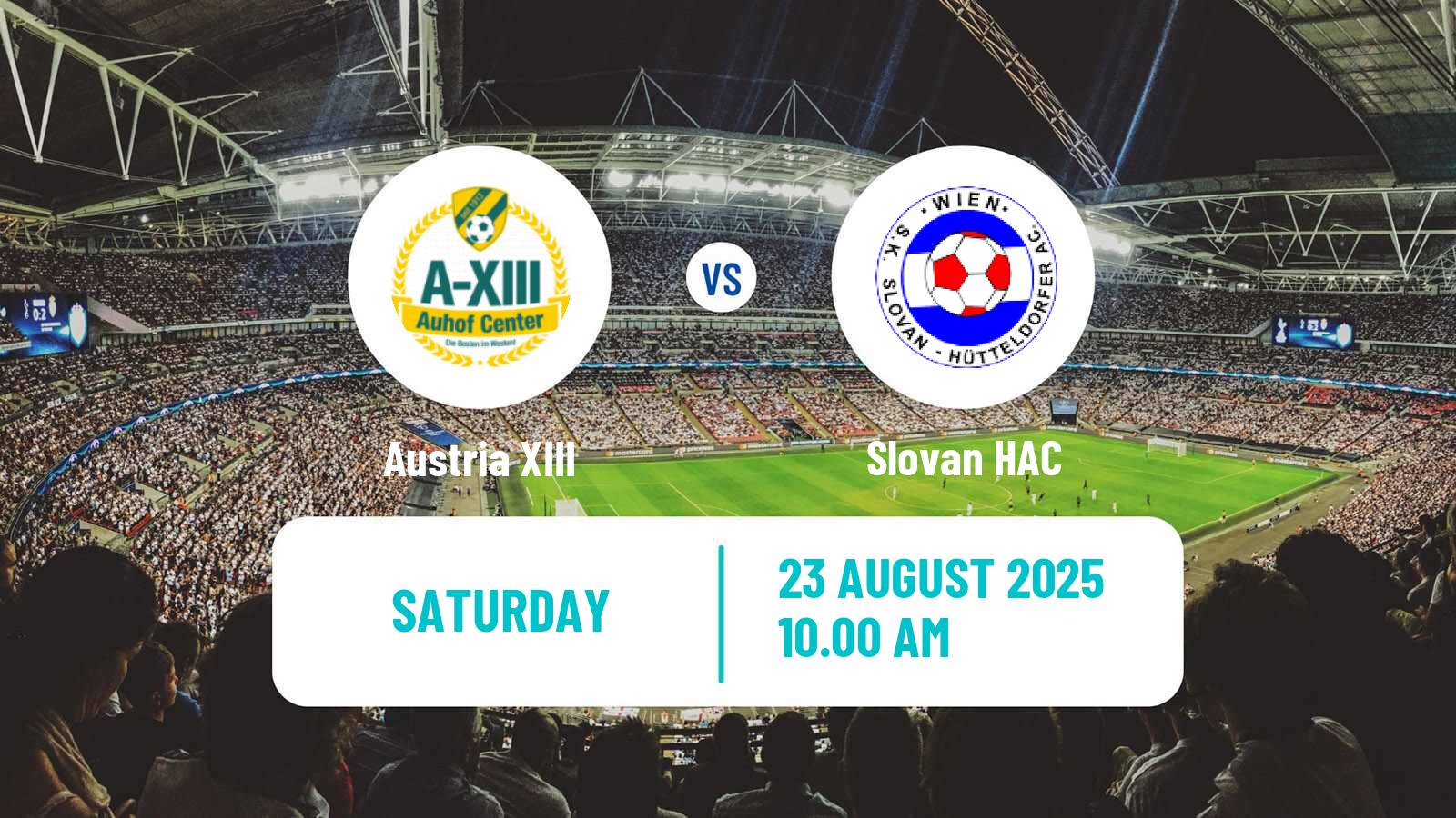 Football Austrian Landesliga Wien Austria XIII - Slovan HAC