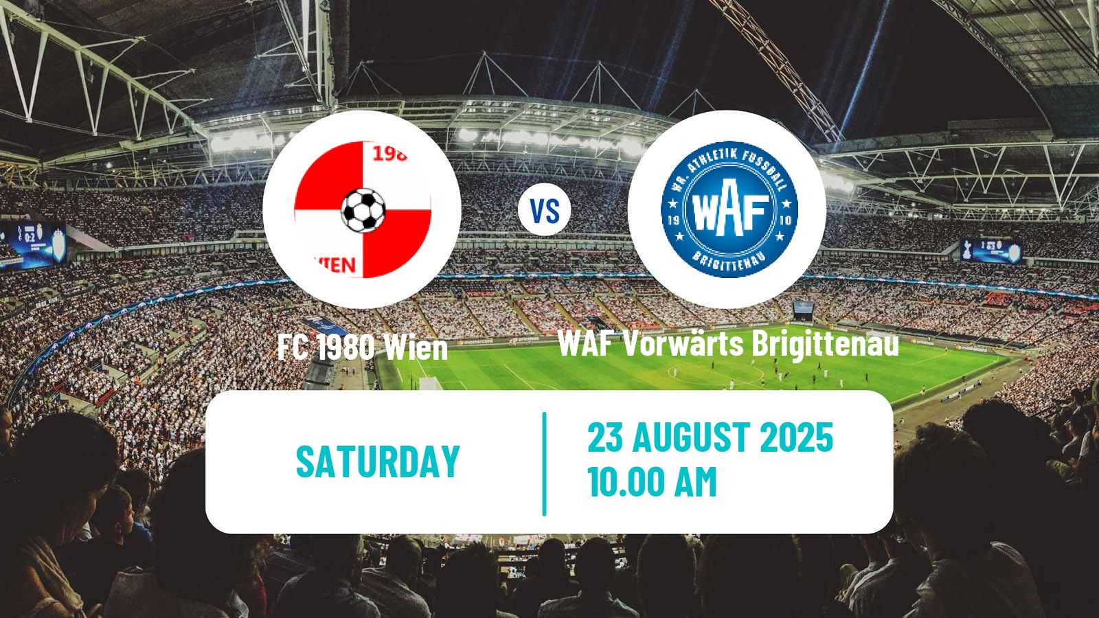 Football Austrian Landesliga Wien 1980 Wien - WAF Vorwärts Brigittenau