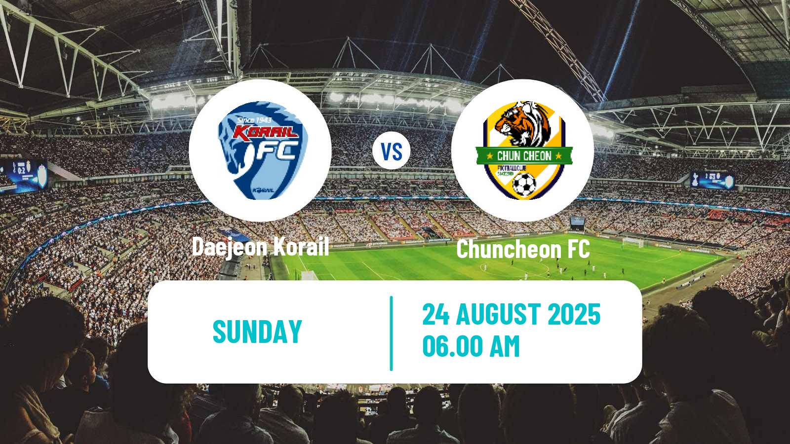 Football South Korean K3 League Daejeon Korail - Chuncheon
