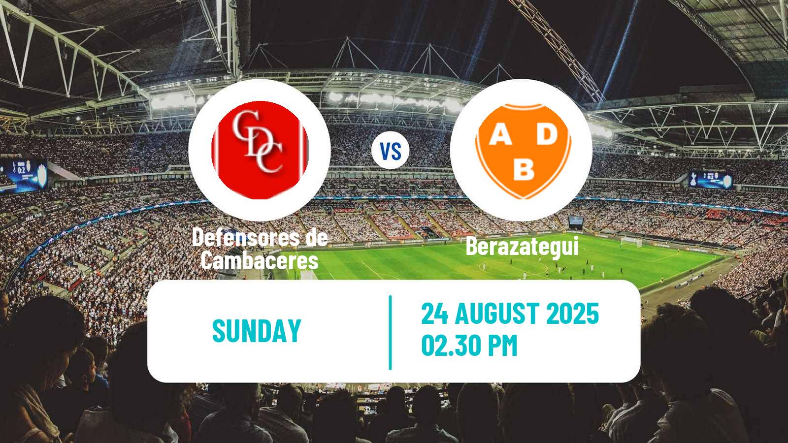 Football Argentinian Primera C Defensores de Cambaceres - Berazategui