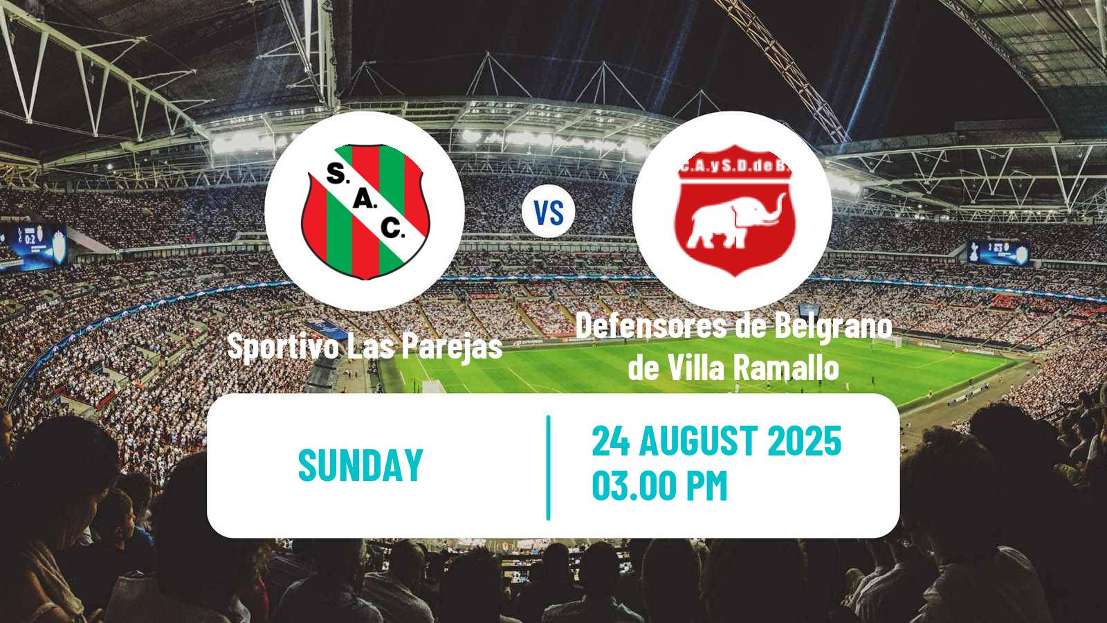 Football Argentinian Torneo Federal Sportivo Las Parejas - Defensores de Belgrano de Villa Ramallo