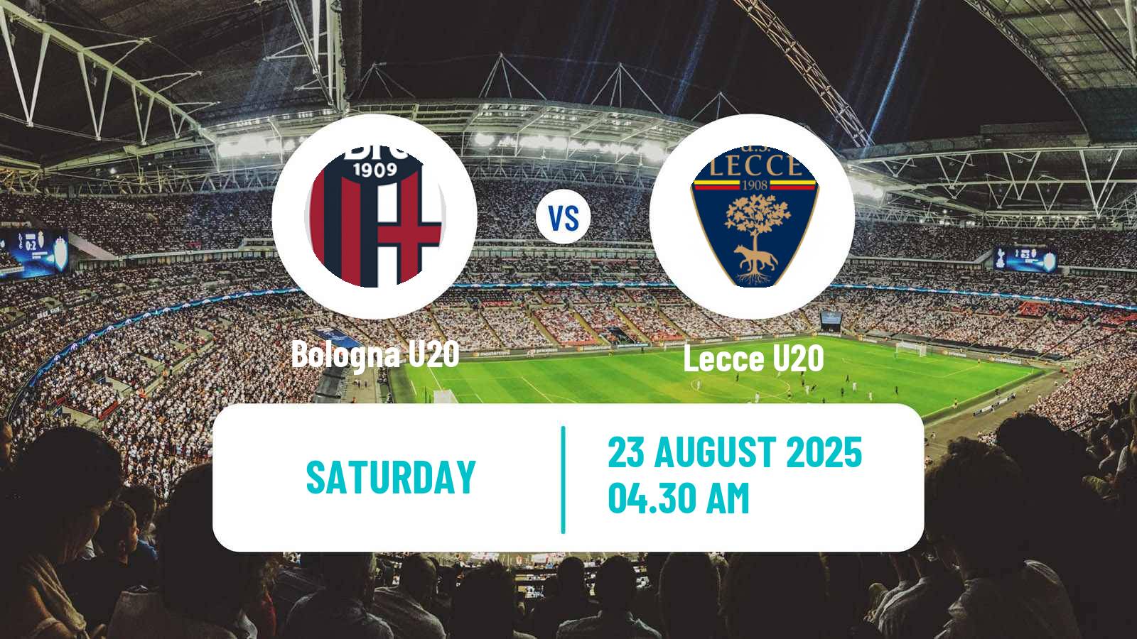 Football Italian Primavera 1 Bologna U20 - Lecce U20