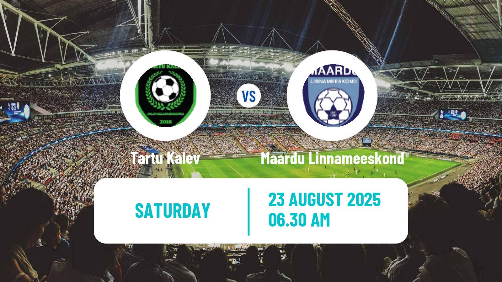 Football Estonian Esiliiga B Tartu Kalev - Maardu Linnameeskond