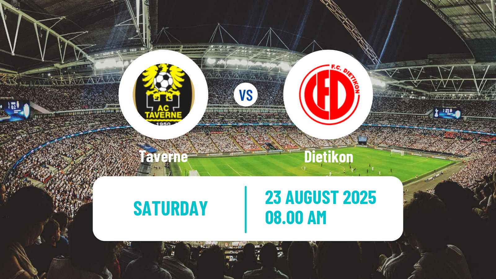 Football Swiss 1 Liga Classic Group 3 Taverne - Dietikon