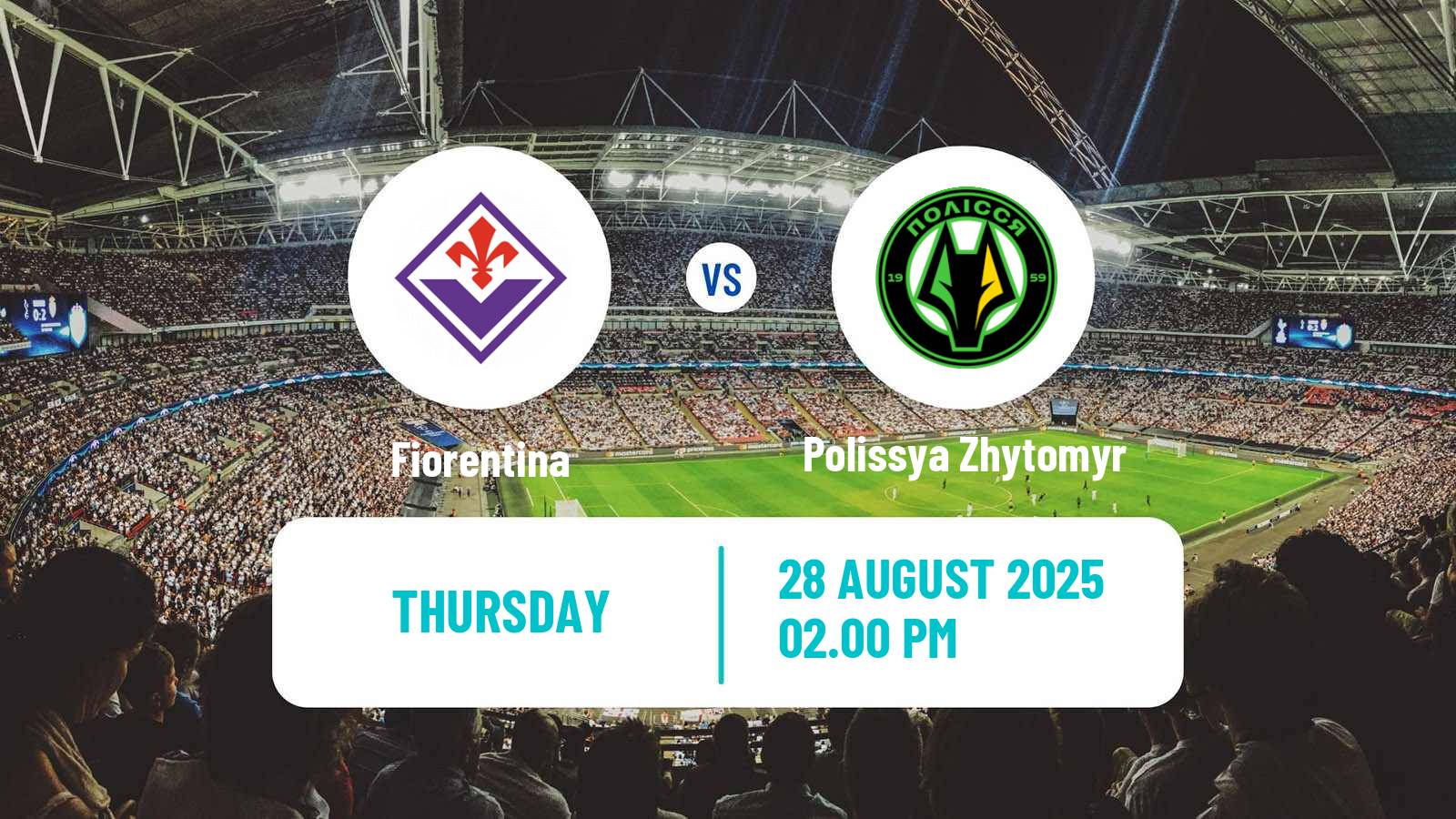 Football UEFA Europa Conference League Fiorentina - Polissya Zhytomyr
