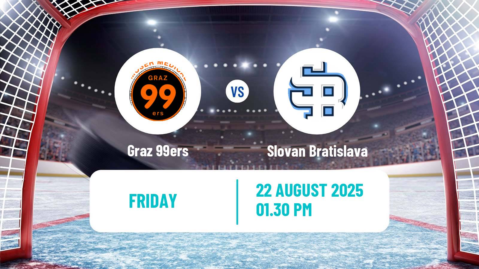 Hockey Club Friendly Ice Hockey Graz 99ers - Slovan Bratislava