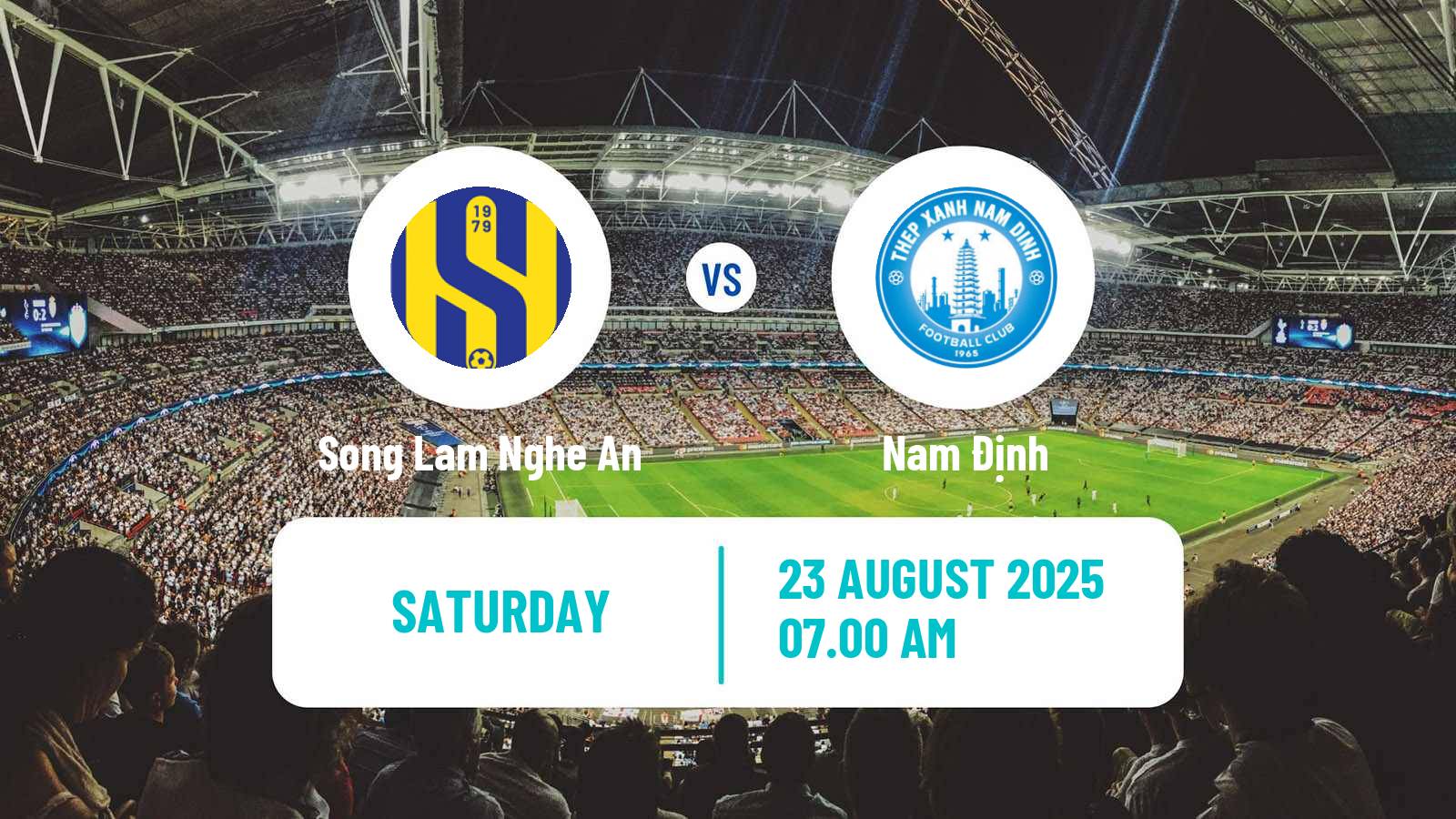 Football Vietnamese V League 1 Song Lam Nghe An - Nam Định