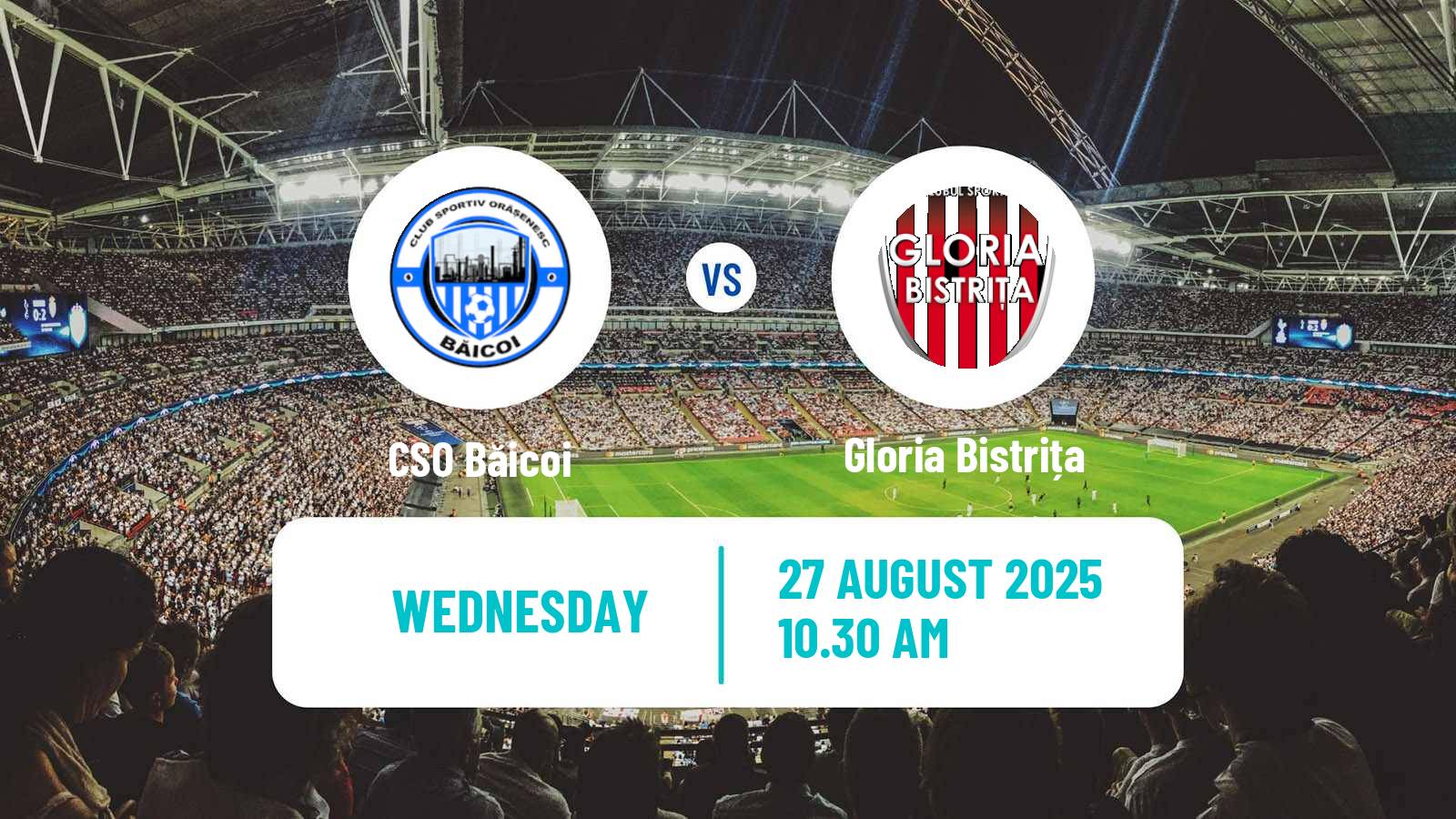 Football Romanian Cup Băicoi - Gloria Bistrița