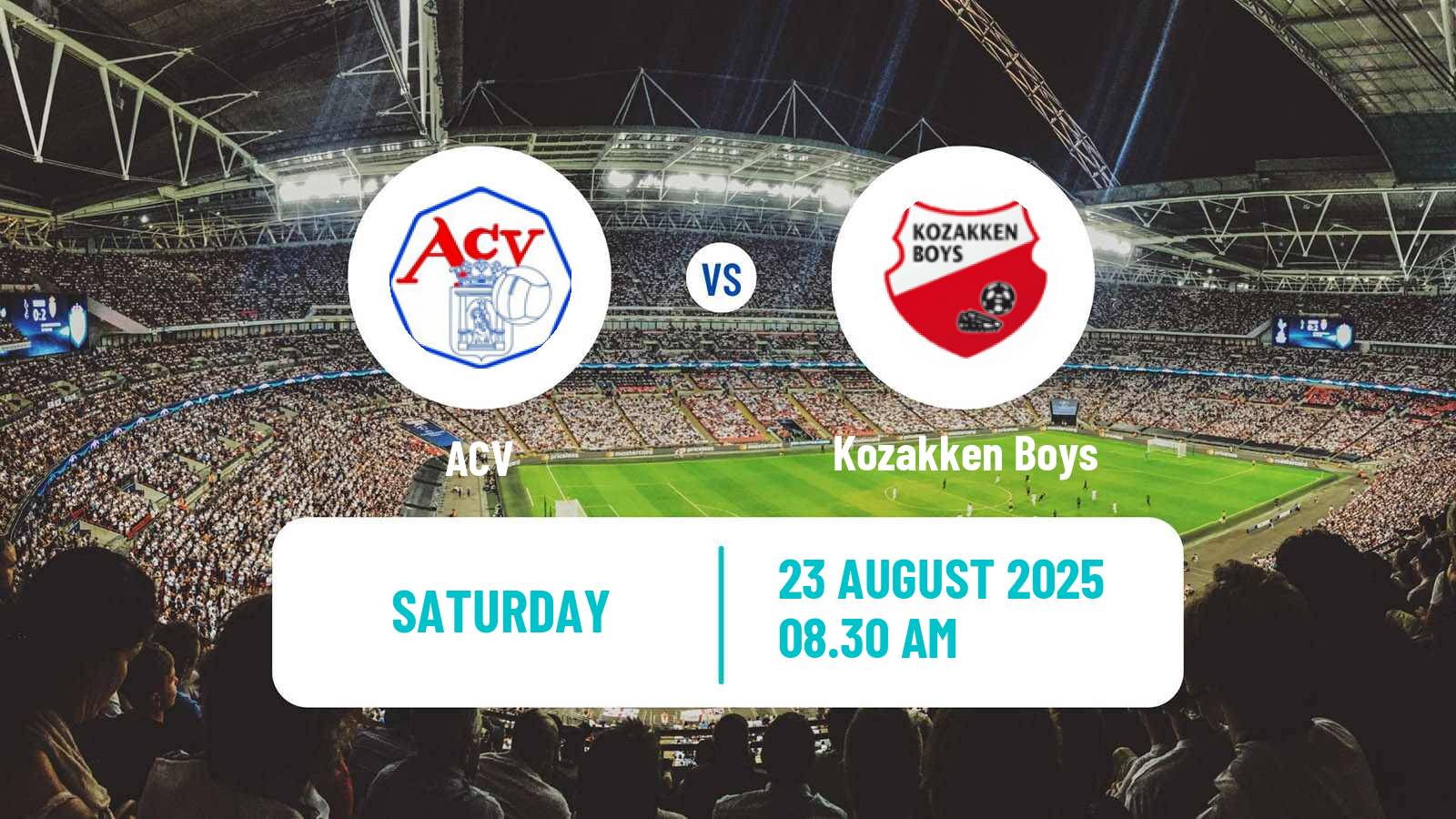 Football Dutch Tweede Divisie ACV - Kozakken Boys