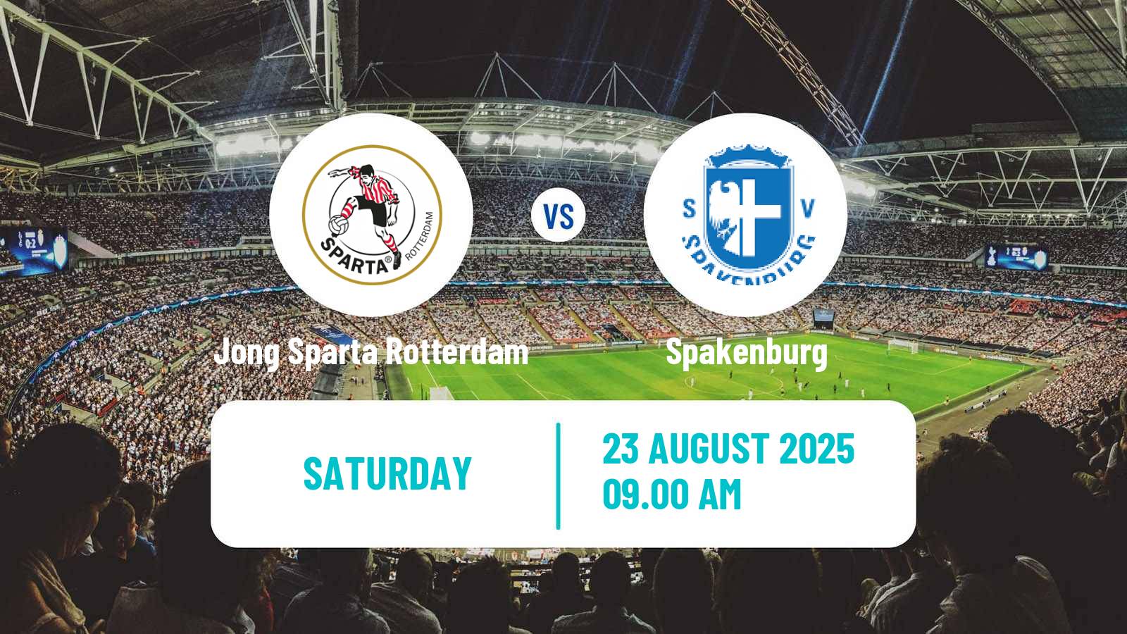 Football Dutch Tweede Divisie Jong Sparta Rotterdam - Spakenburg