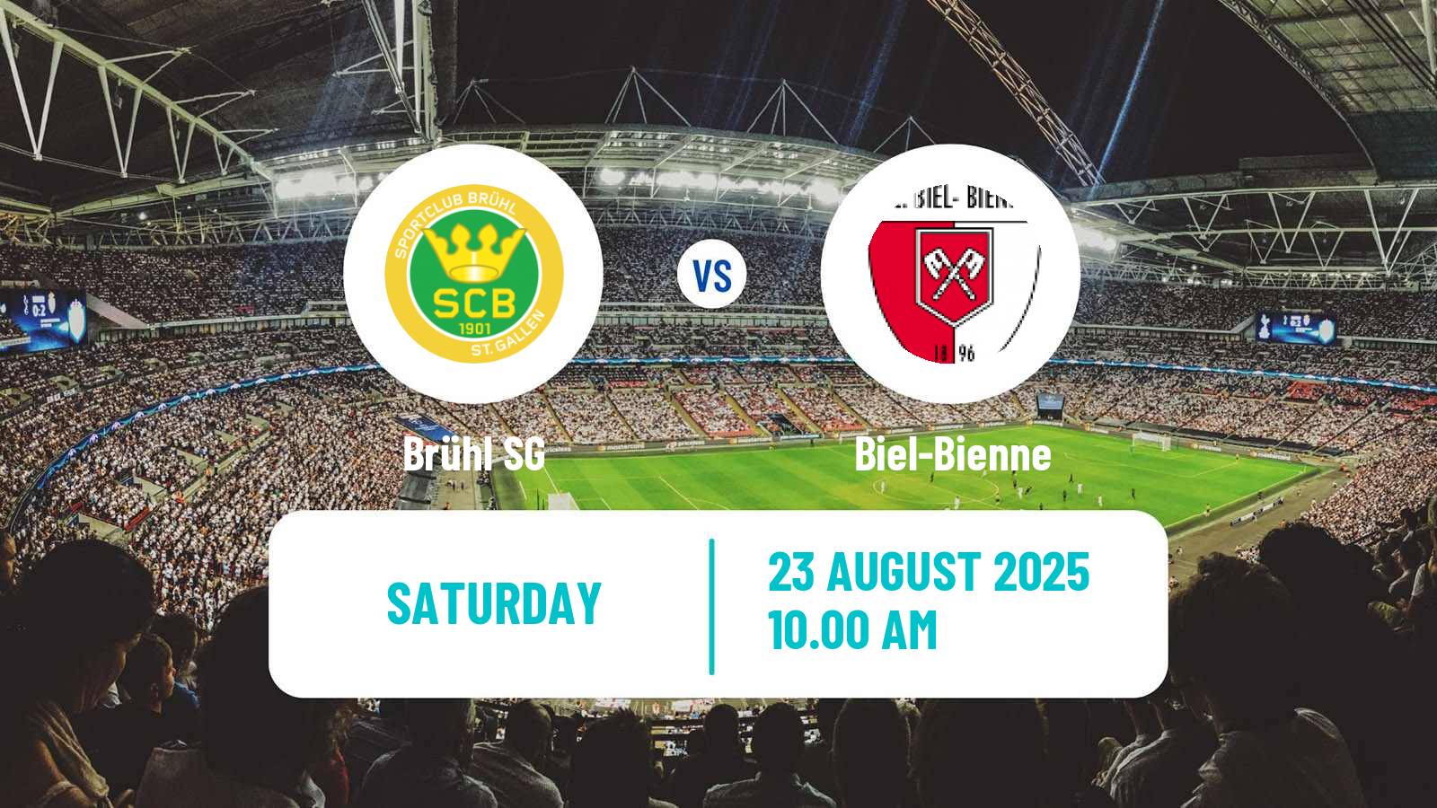 Football Swiss Promotion League Brühl - Biel-Bienne
