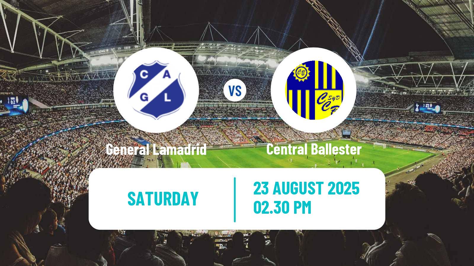 Football Argentinian Primera C General Lamadrid - Central Ballester
