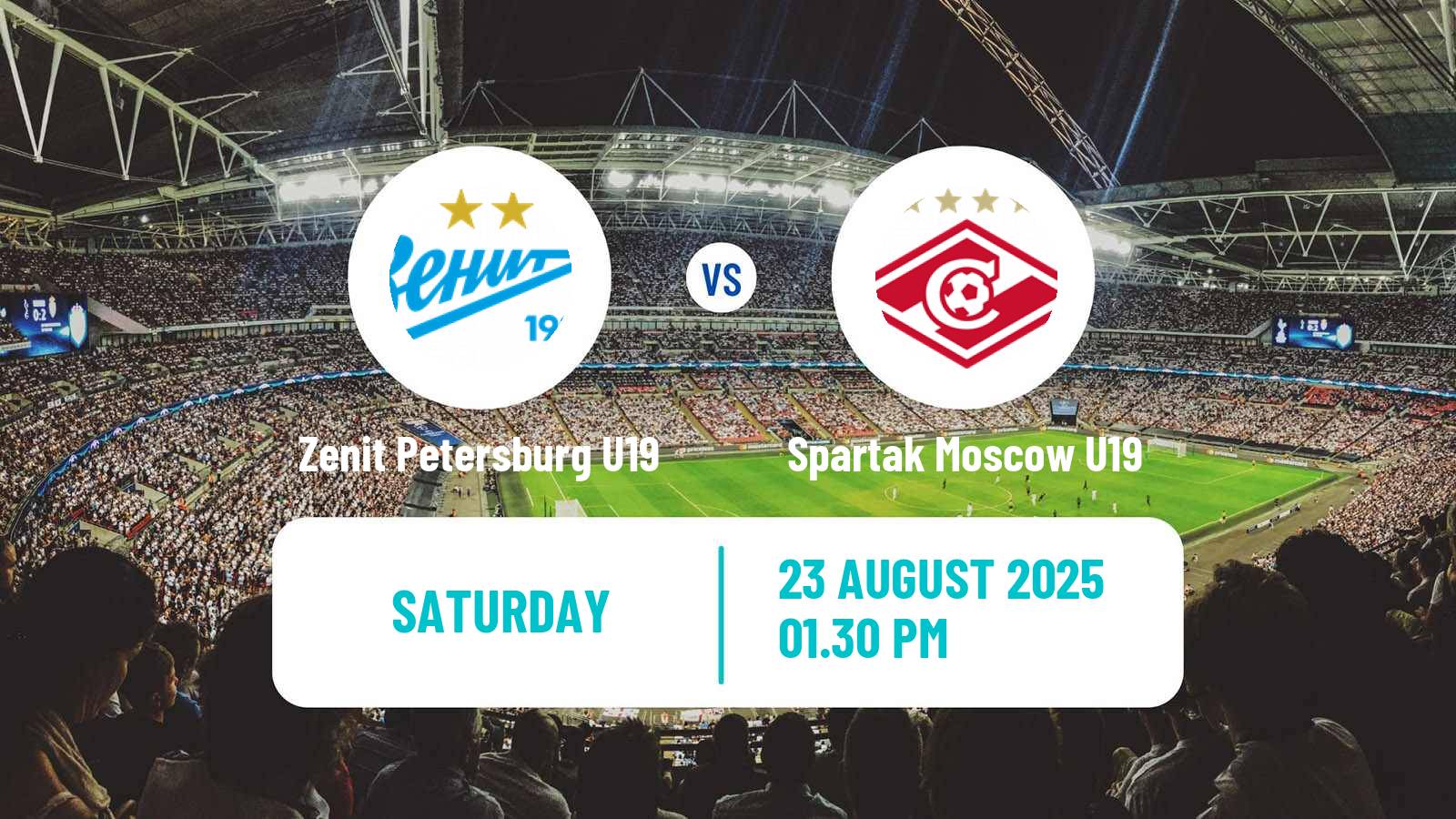 Football Russian Youth League Zenit Petersburg U19 - Spartak Moscow U19