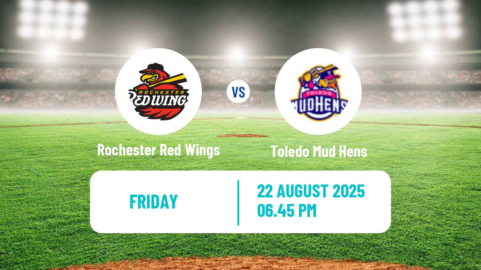 Baseball IL Rochester Red Wings - Toledo Mud Hens