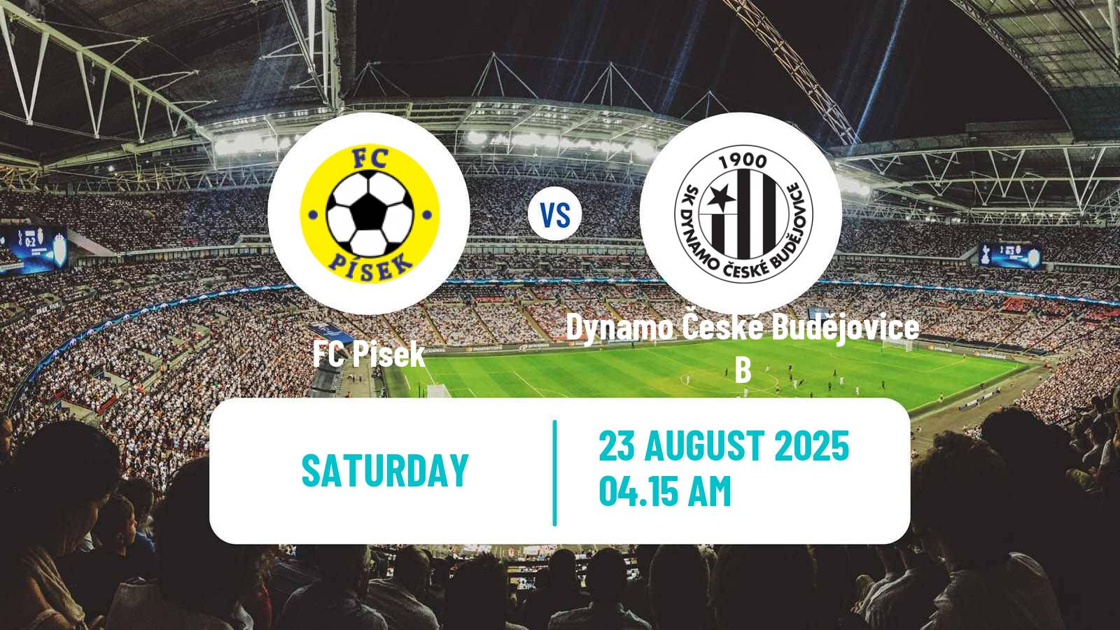 Football Czech CFL Group A Pisek - Dynamo České Budějovice B