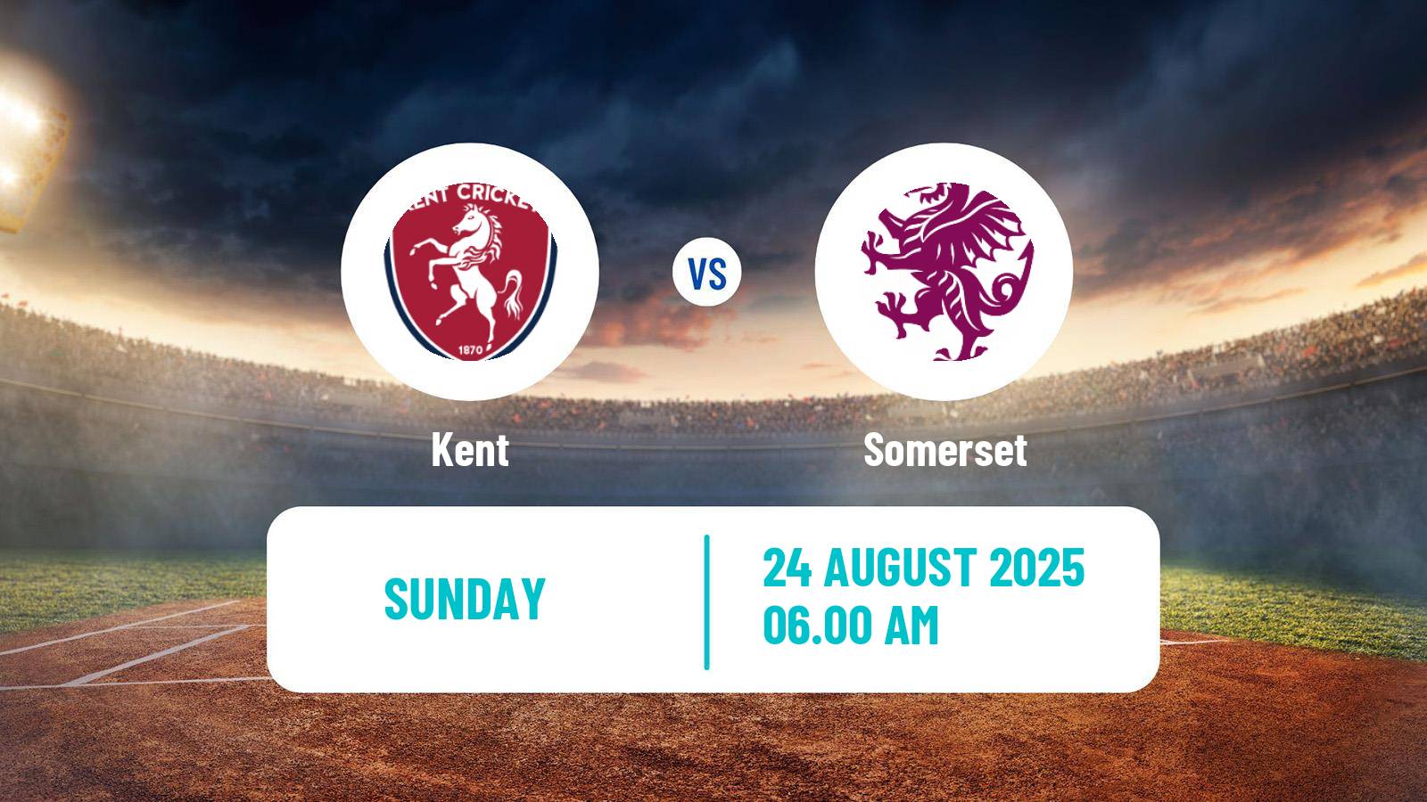 Cricket Royal London One-Day Cup Kent - Somerset